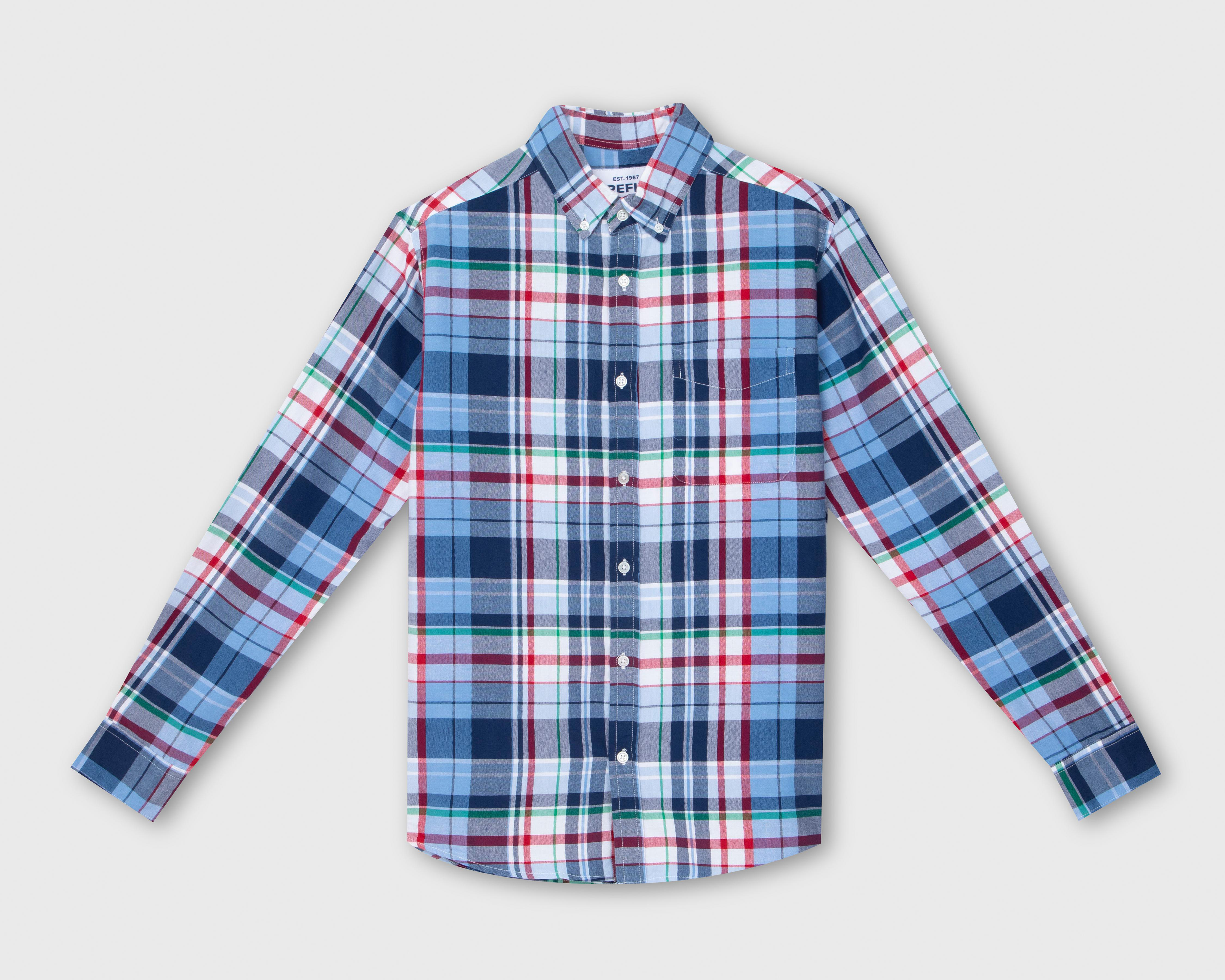 Camisa Casual Refill Regular a Cuadros