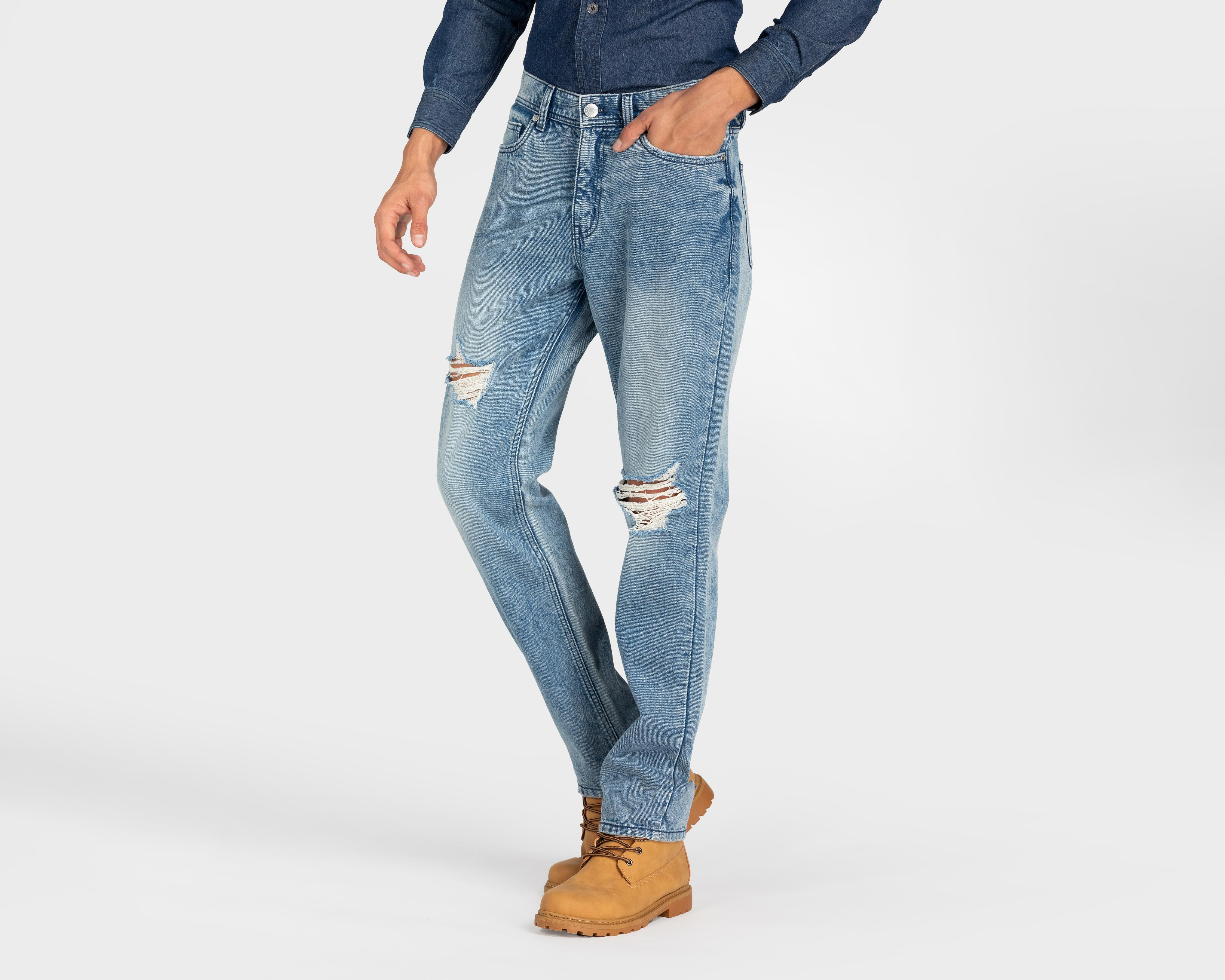 Foto 2 pulgar | Jeans Recto Refill para Hombre
