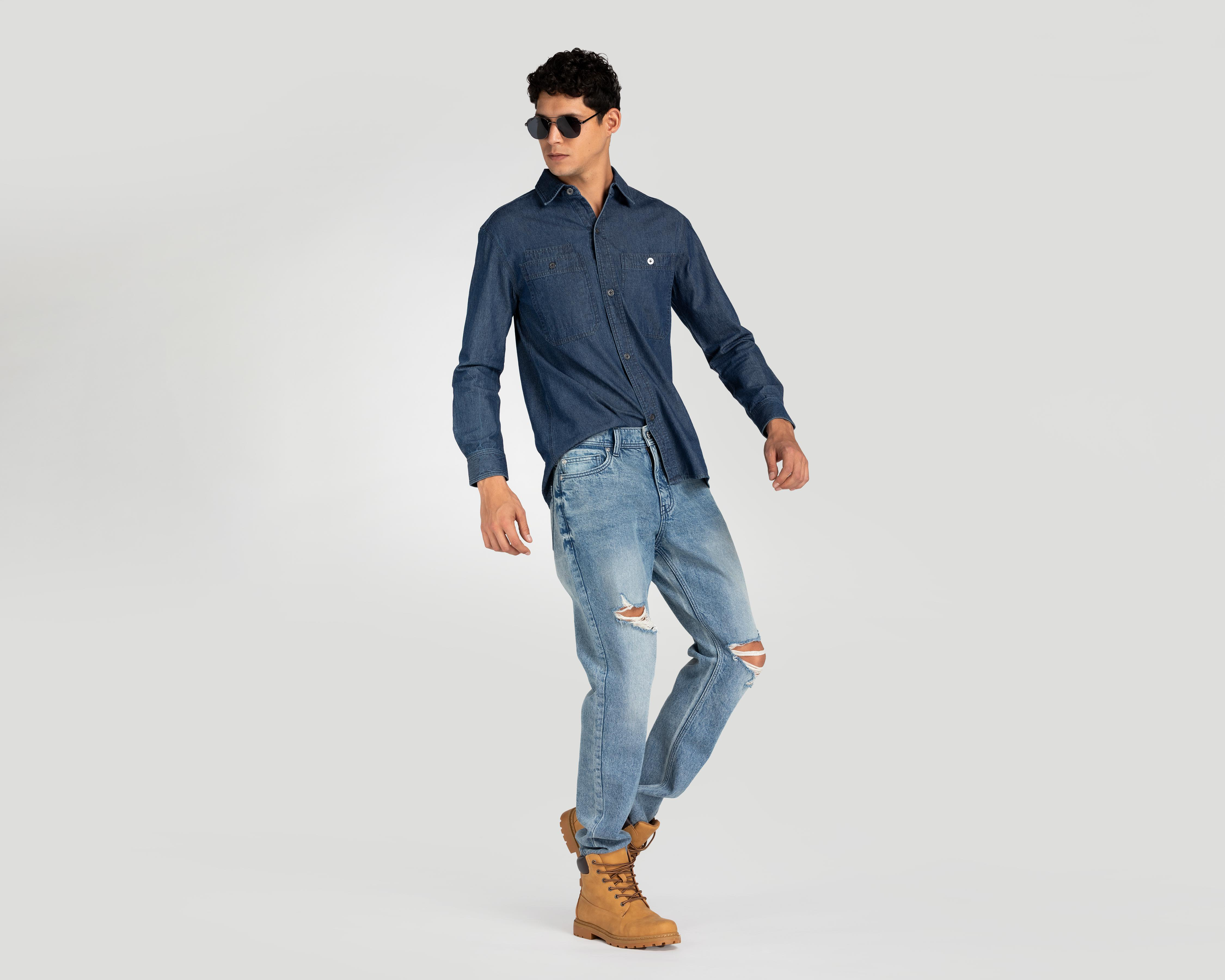Foto 3 pulgar | Jeans Recto Refill para Hombre