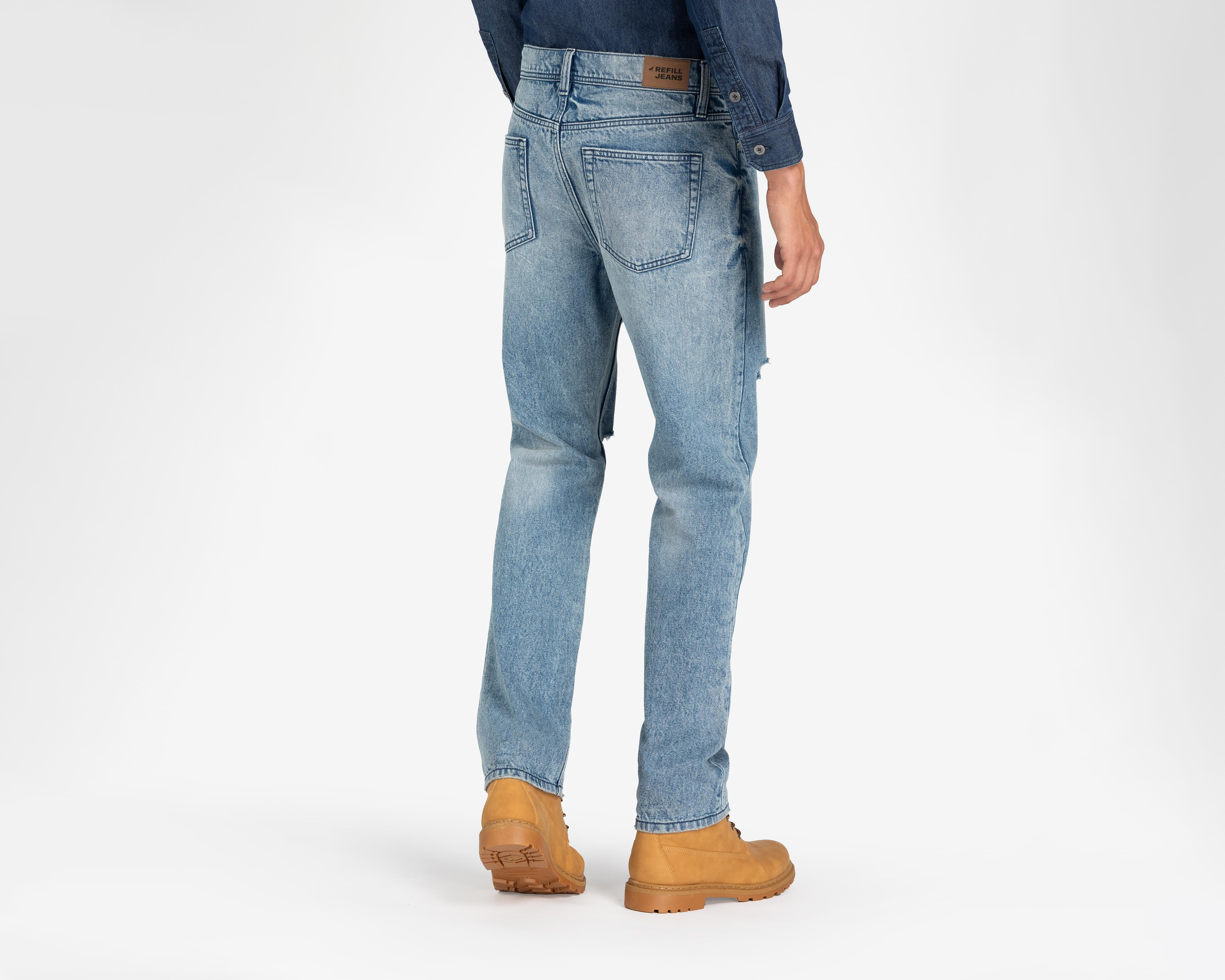 Foto 4 pulgar | Jeans Recto Refill para Hombre
