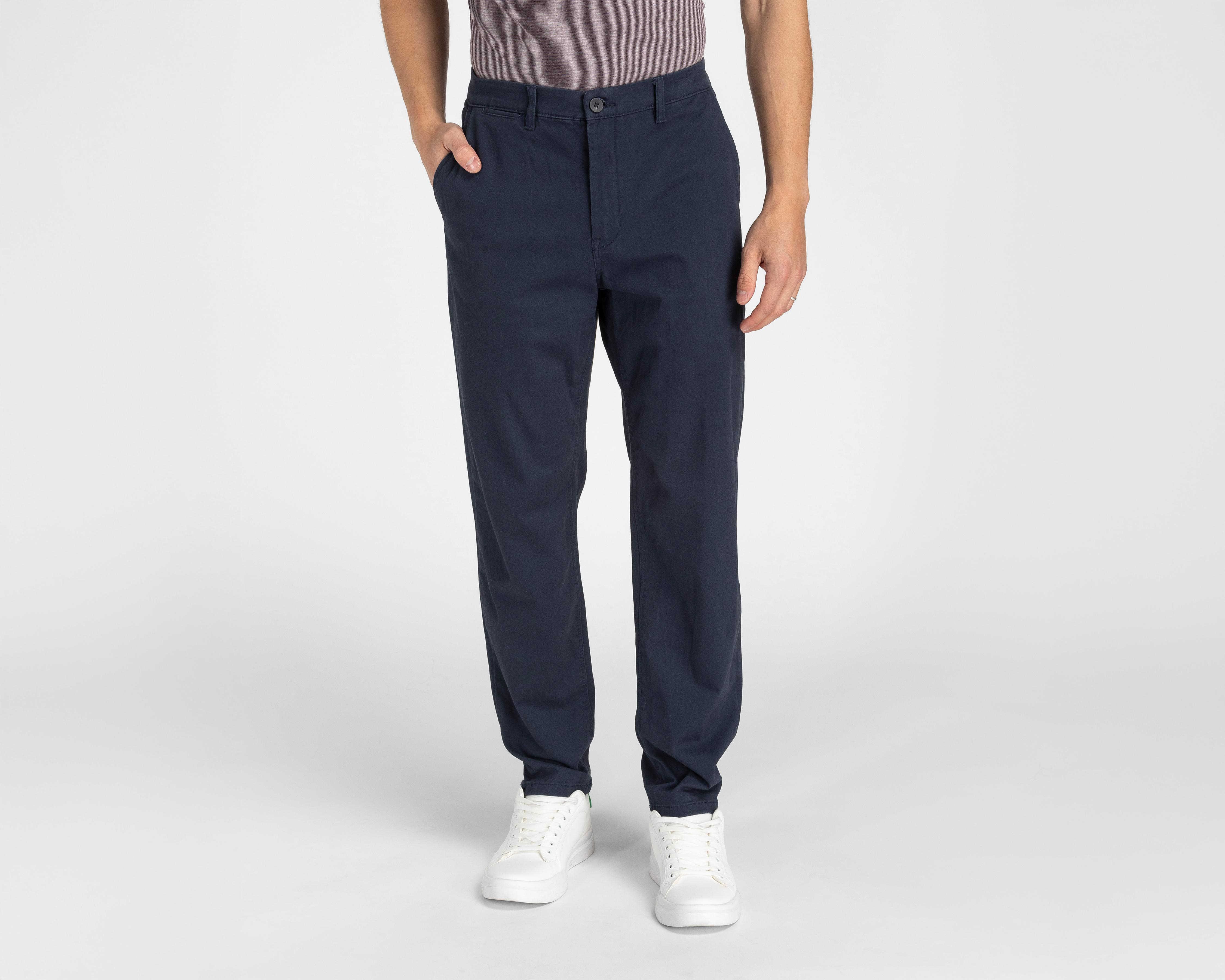 Foto 2 pulgar | Pantalón Chino Porto Sur Azul para Hombre