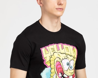 Foto 3 | Playera Bob Esponja Cuello Redondo