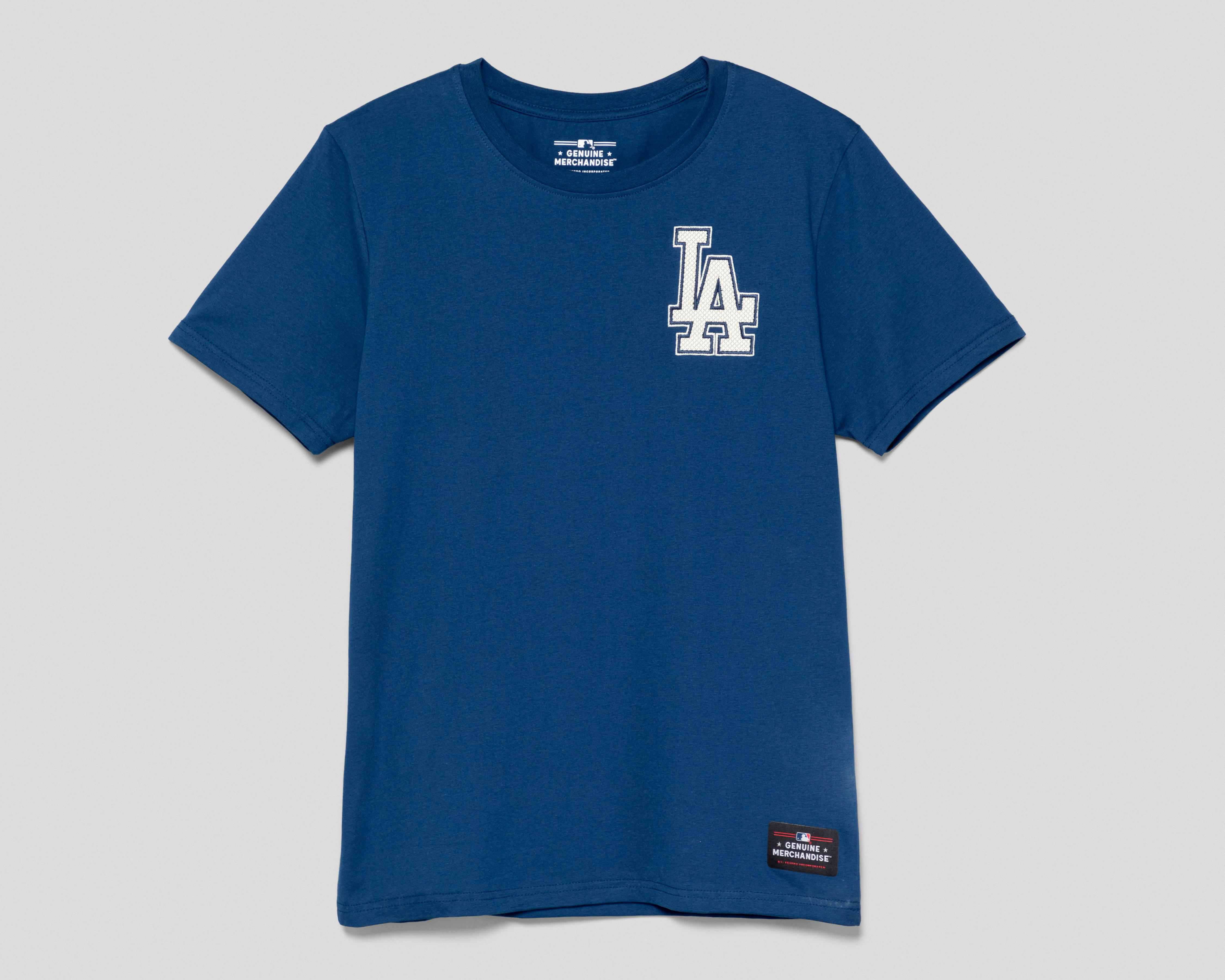 Foto 2 pulgar | Playera MLB Los Angeles Dodgers Cuello Redondo