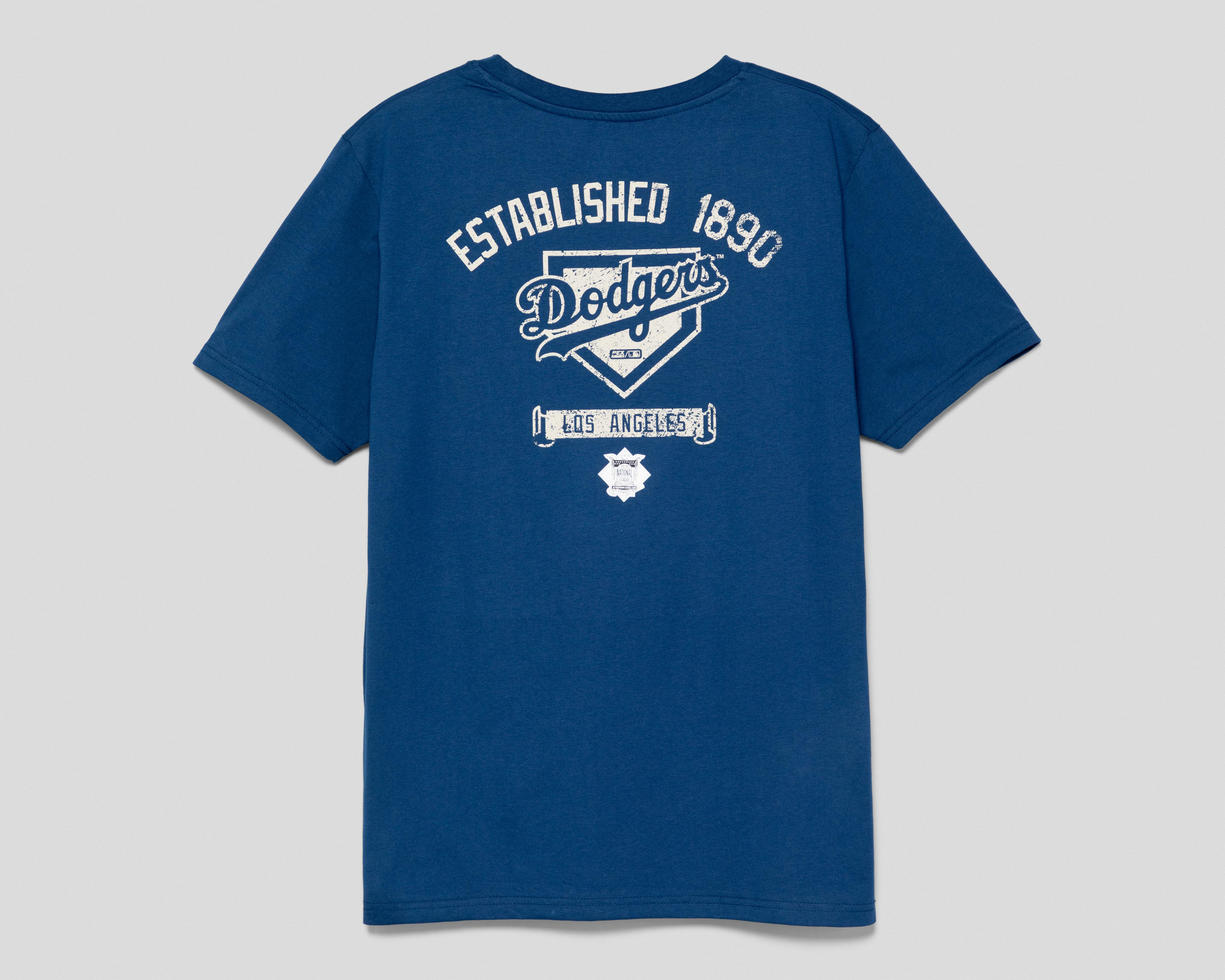 Foto 3 pulgar | Playera MLB Los Angeles Dodgers Cuello Redondo