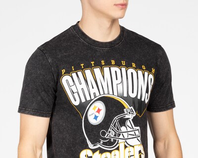 Foto 4 | Playera Eckó Unltd. Pittsburgh Steelers Cuello Redondo