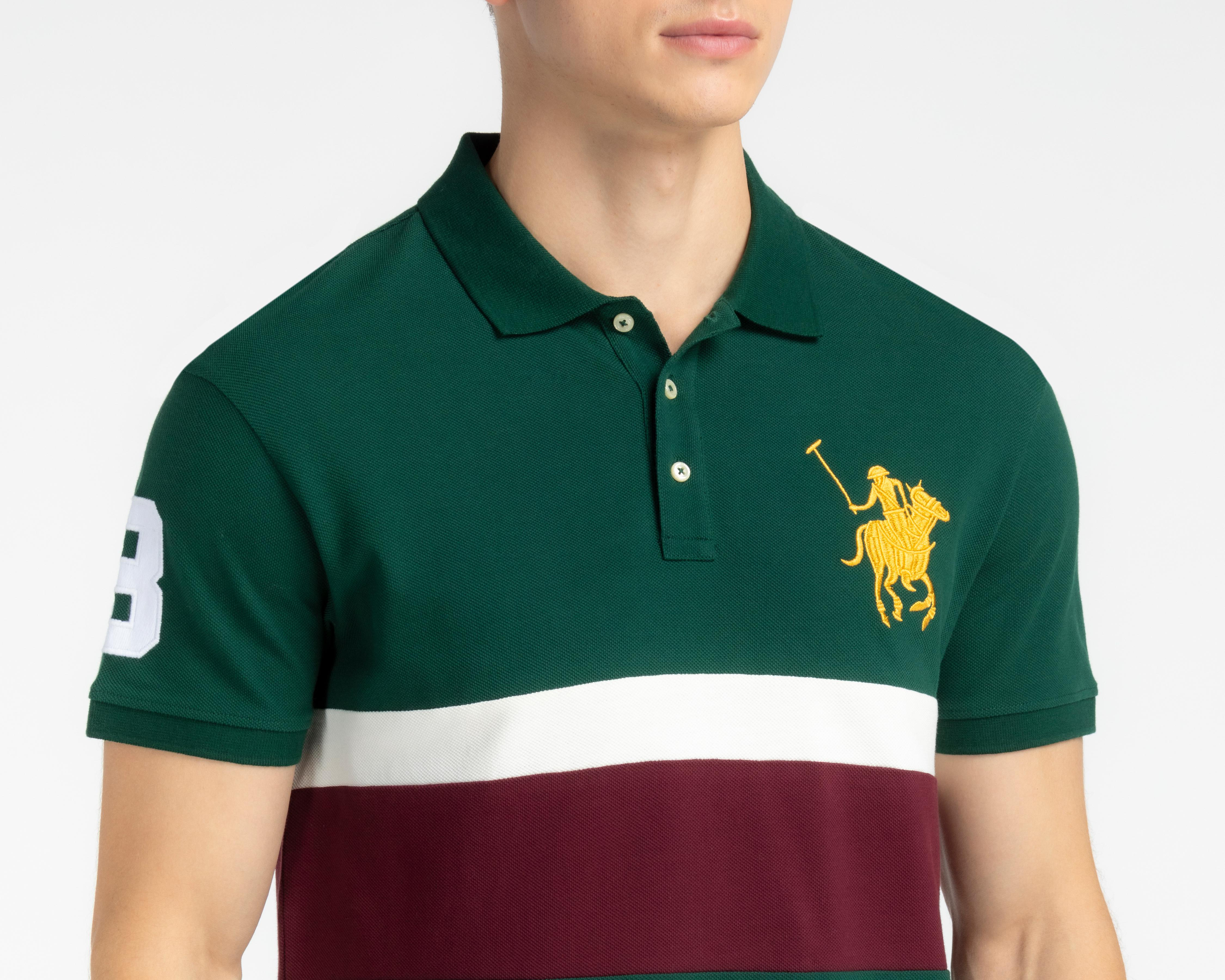 Foto 4 pulgar | Playera Polo York Team Polo Club Verde para Hombre
