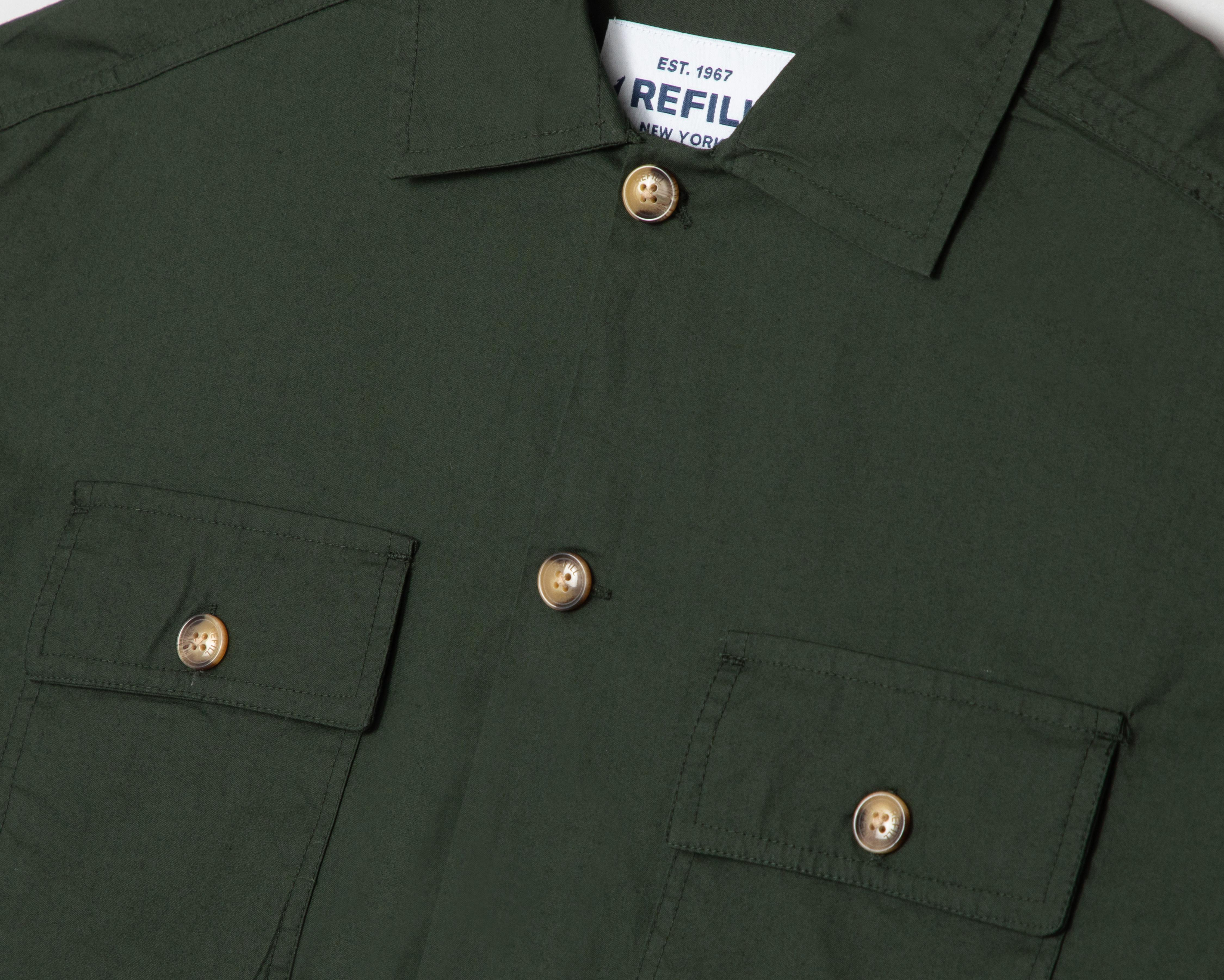 Foto 4 pulgar | Camisa Casual Refill para Hombre Lisa