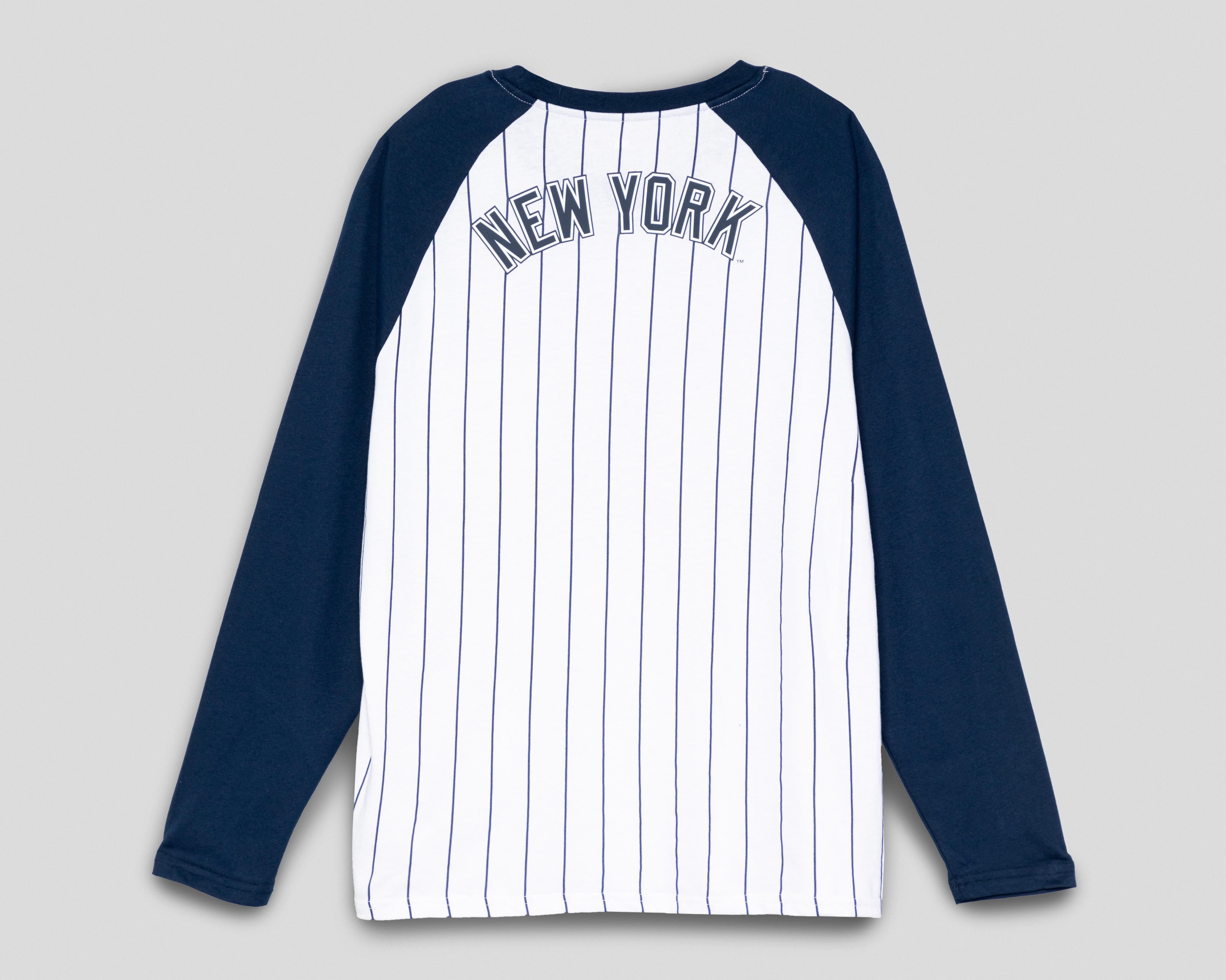 Foto 3 pulgar | Playera MLB New York Yankees Cuello Redondo