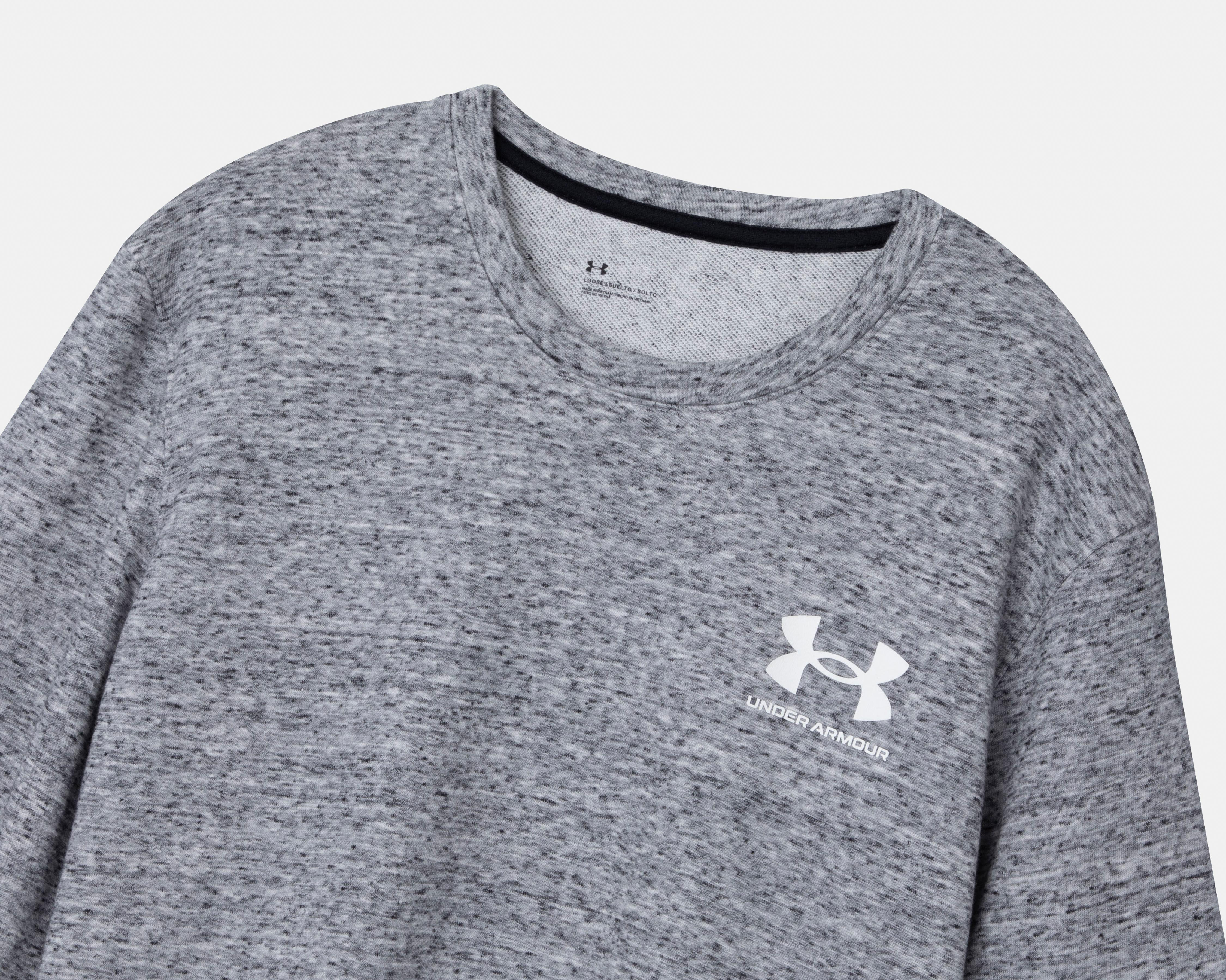 Foto 4 pulgar | Sudadera Under Armour Rival Terry Crew de Entrenamiento