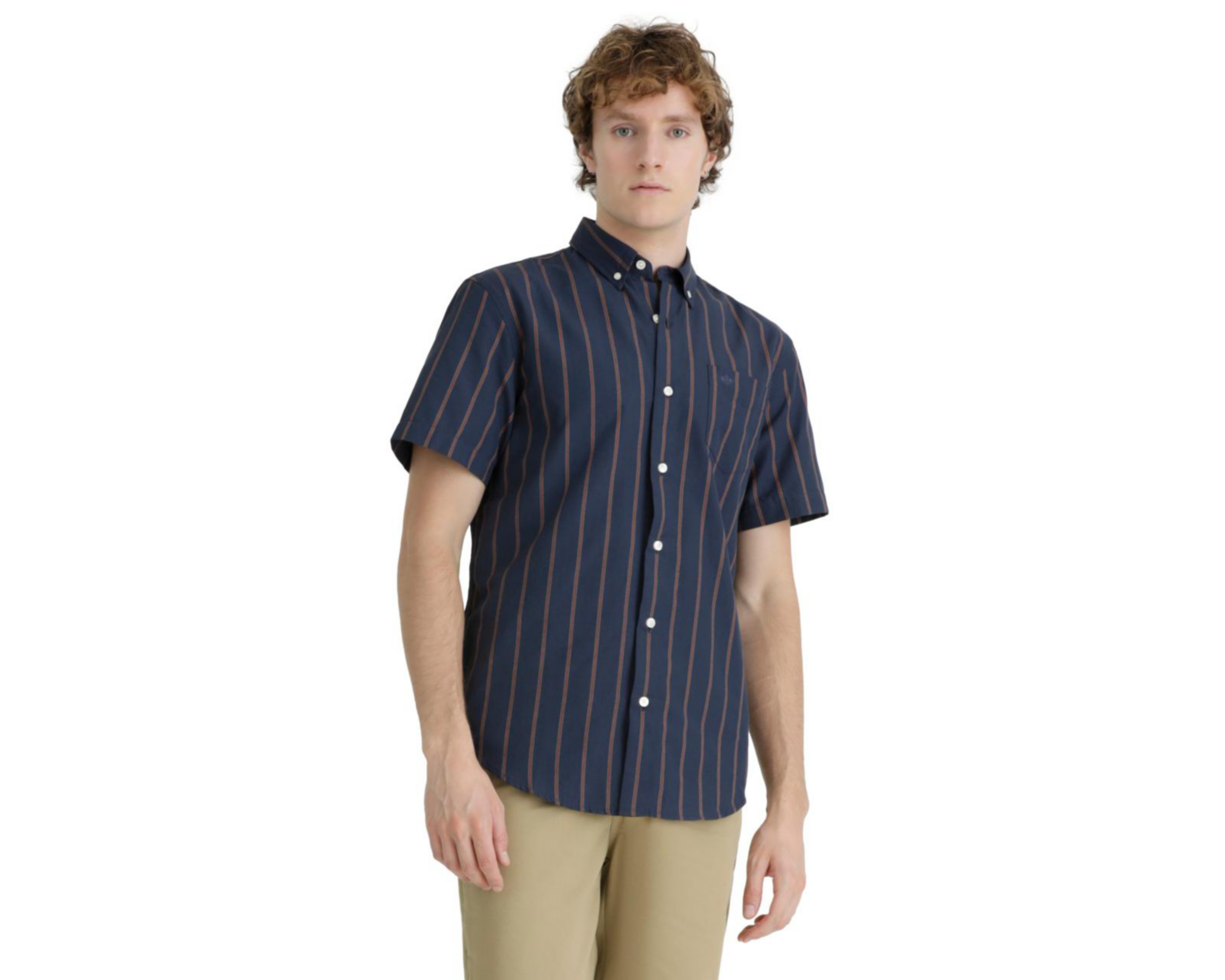 Foto 2 | Camisa Casual Dockers Regular a Rayas