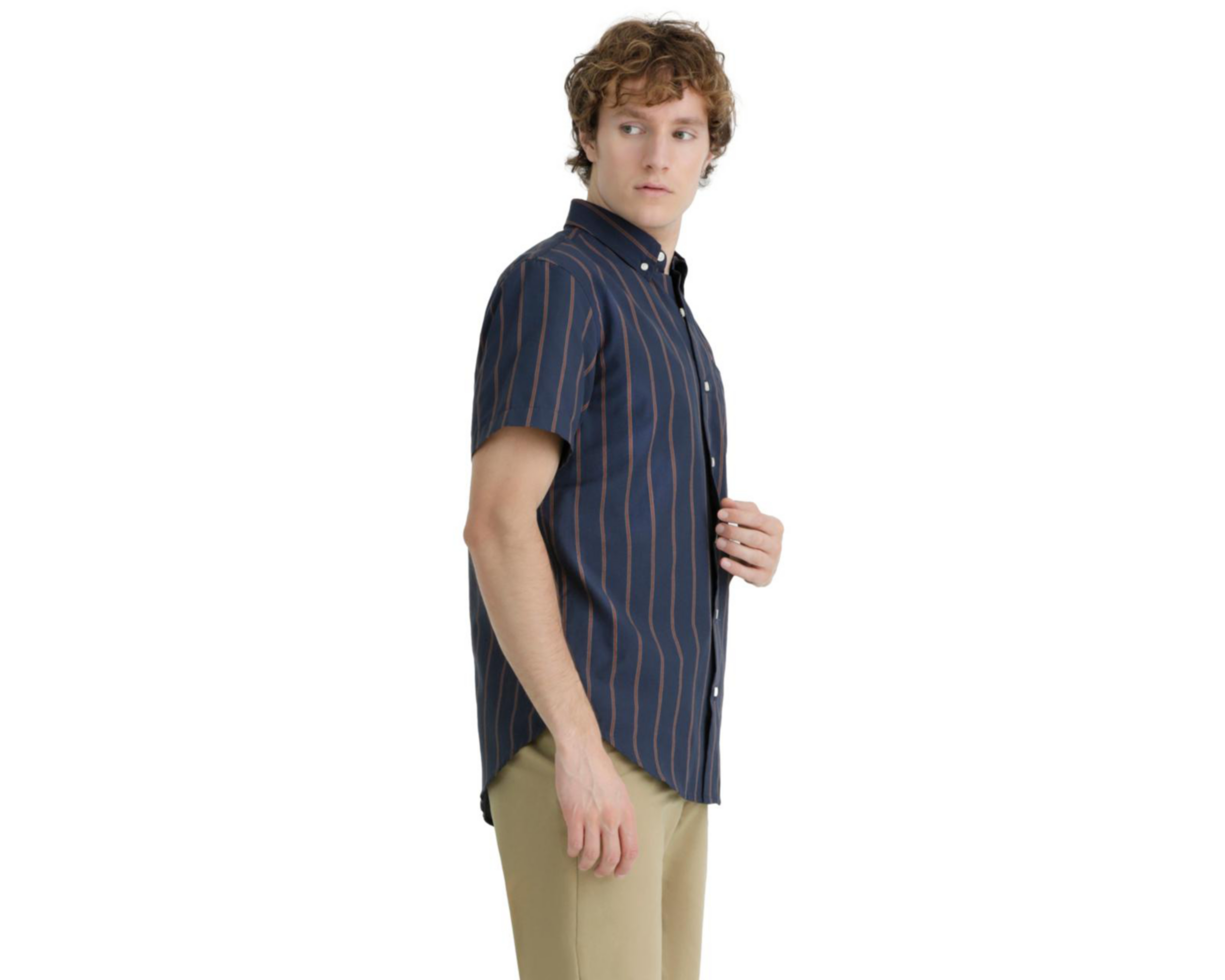 Foto 4 pulgar | Camisa Casual Dockers Regular a Rayas