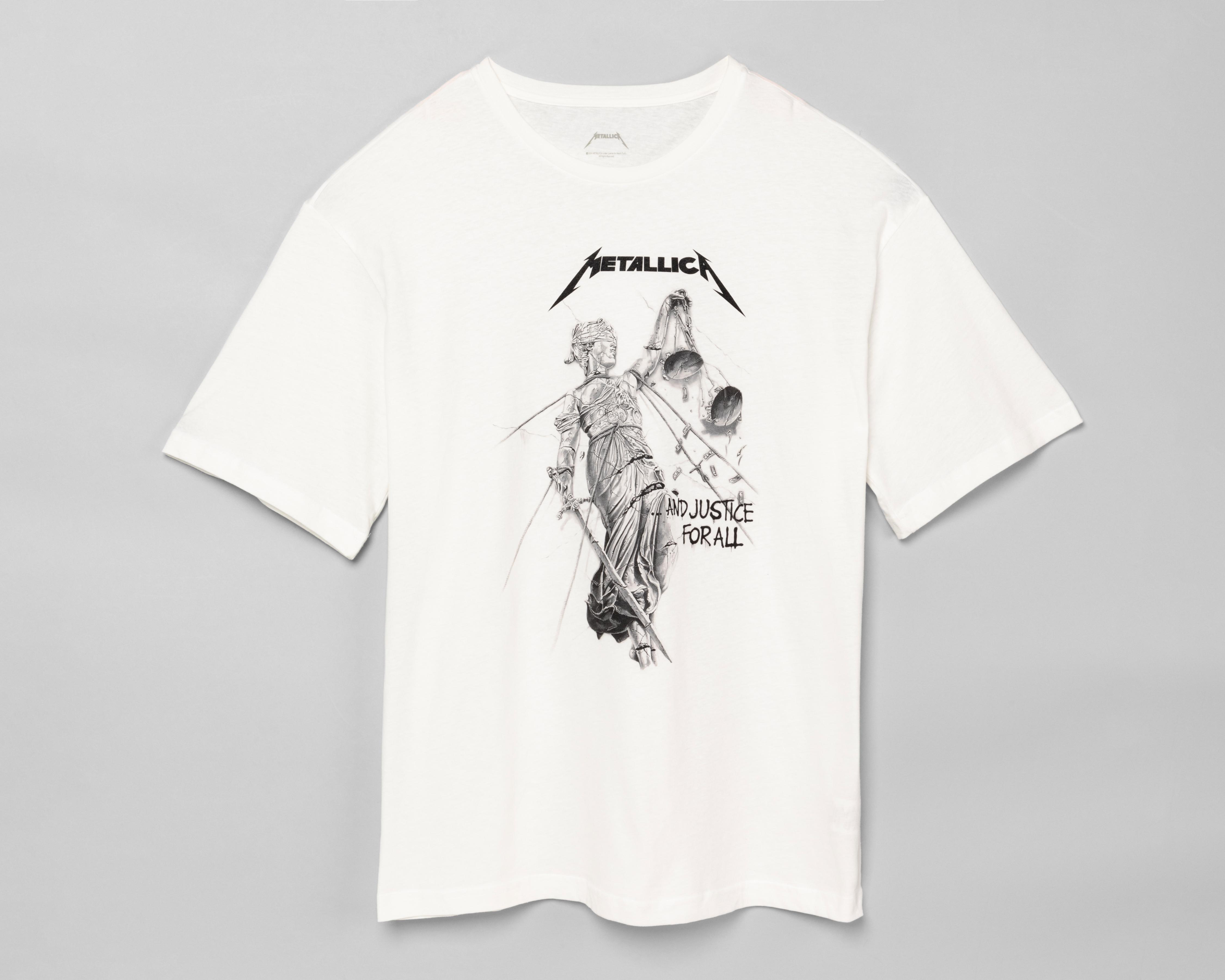Playera Metallica Cuello Redondo