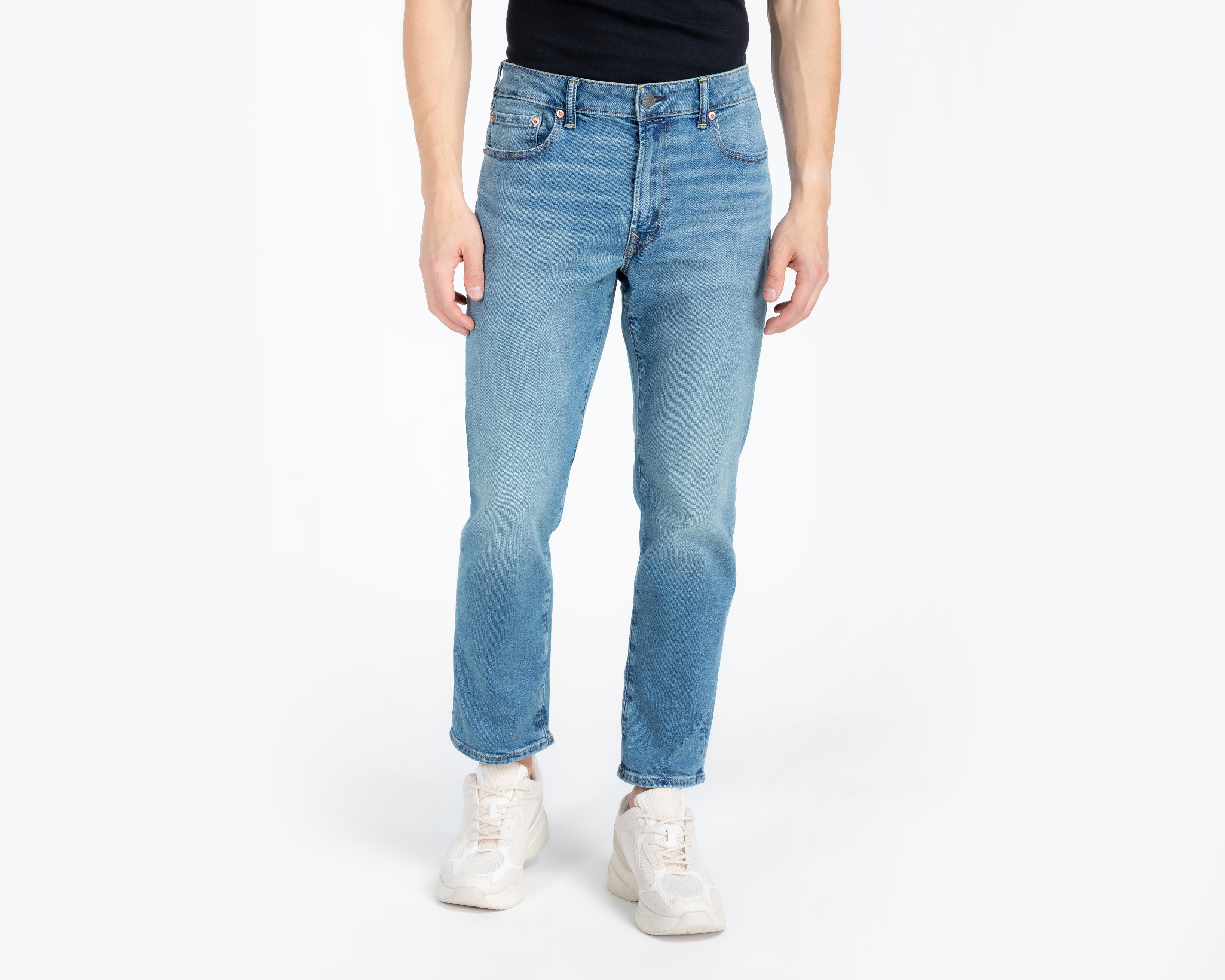 Foto 1 | Jeans Original Straight American Eagle Medium Clean para Hombre