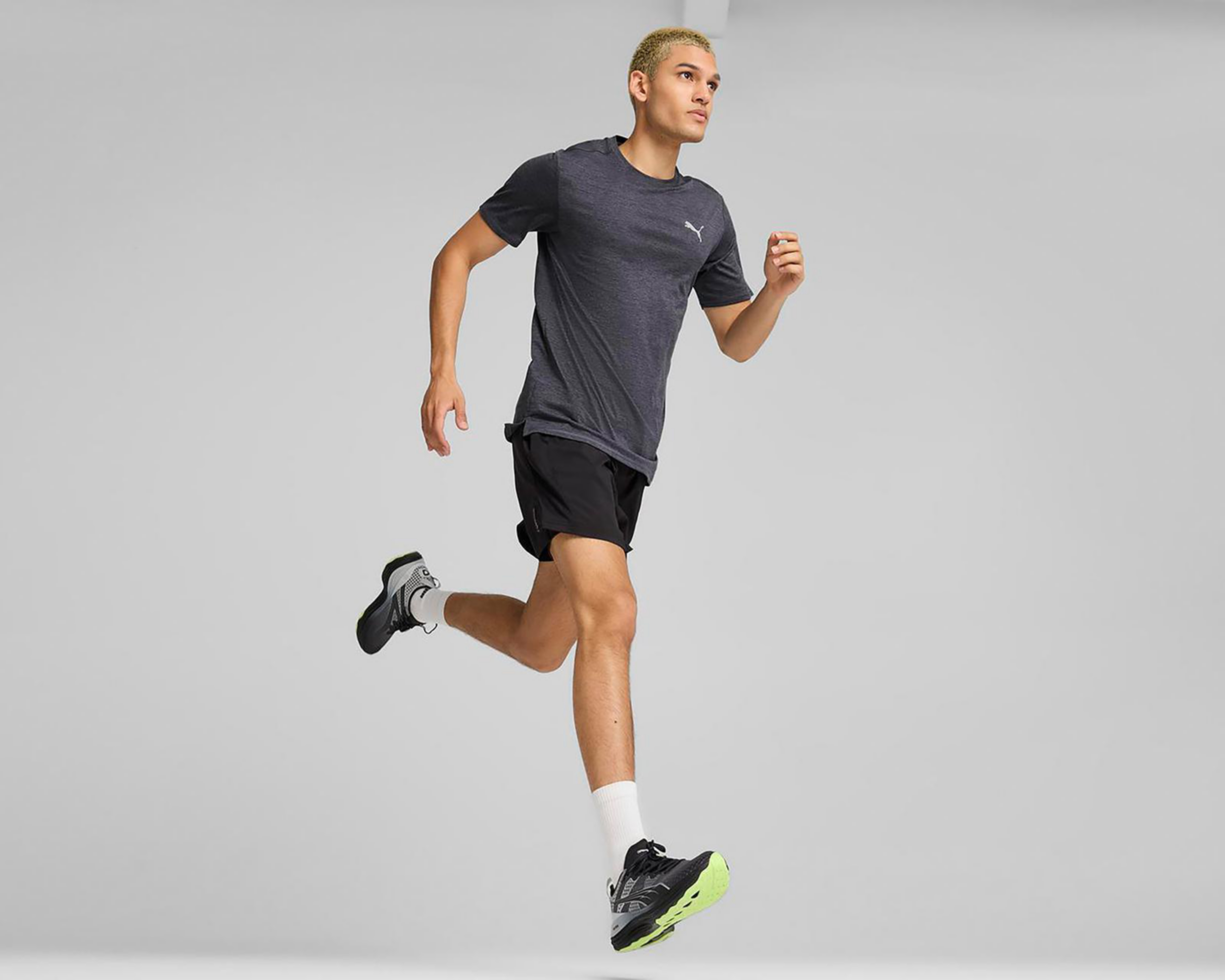 Foto 4 pulgar | Playera para Correr Puma Run Favorite Heather DryCell para Hombre