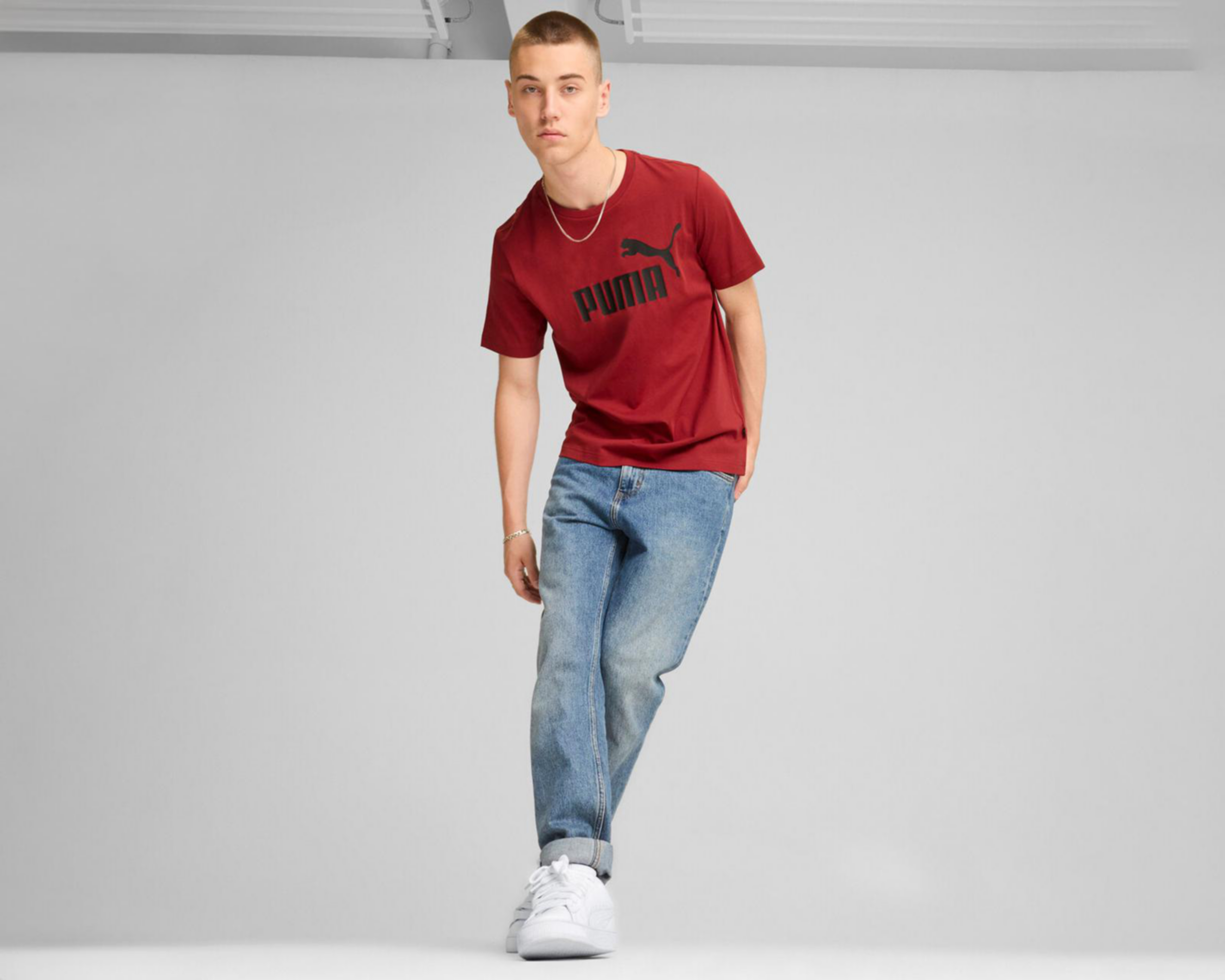 Foto 4 pulgar | Playera Puma ESS Logo Tee para Hombre