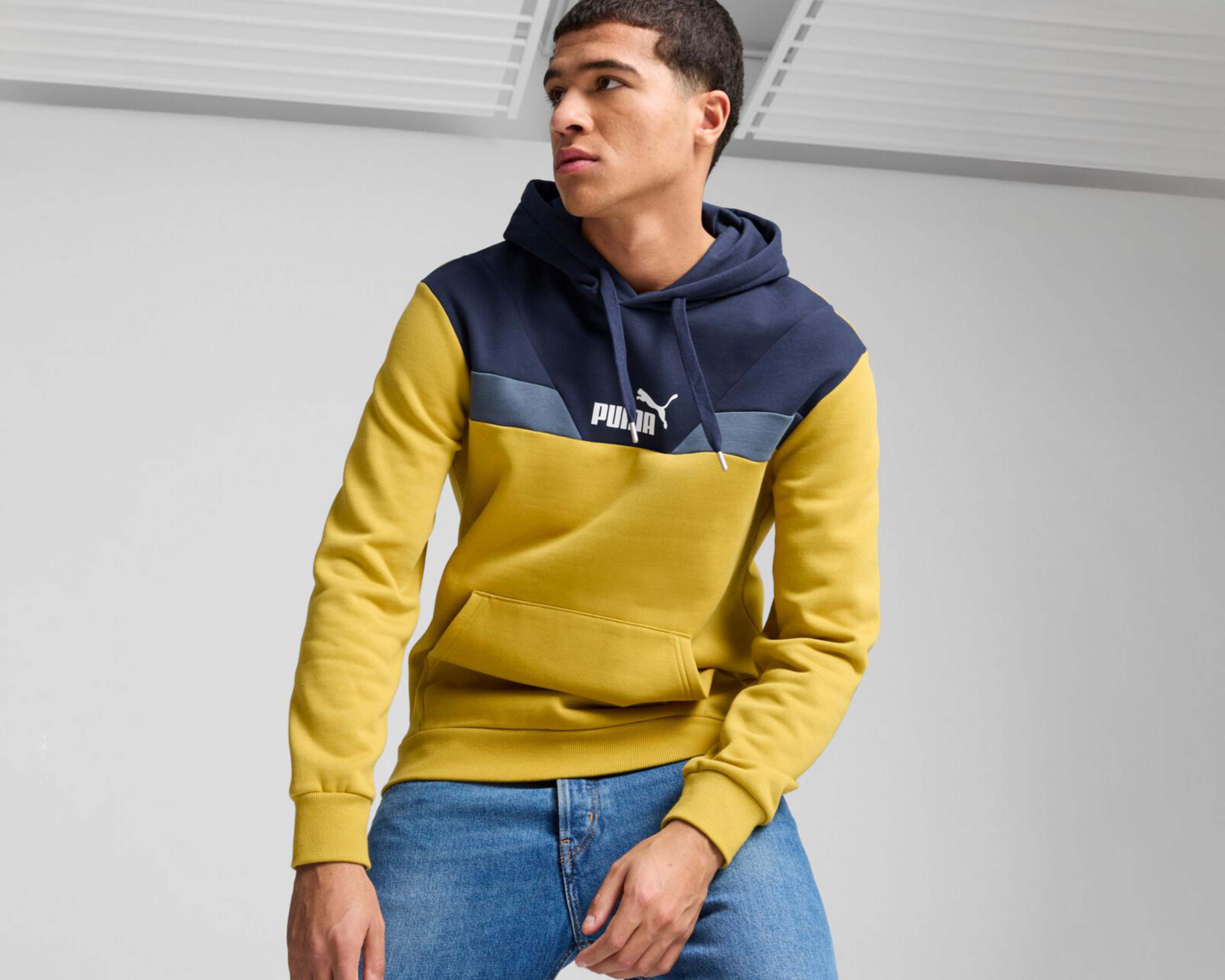 Foto 4 pulgar | Sudadera Puma Power Colorblock Hoodie para Hombre