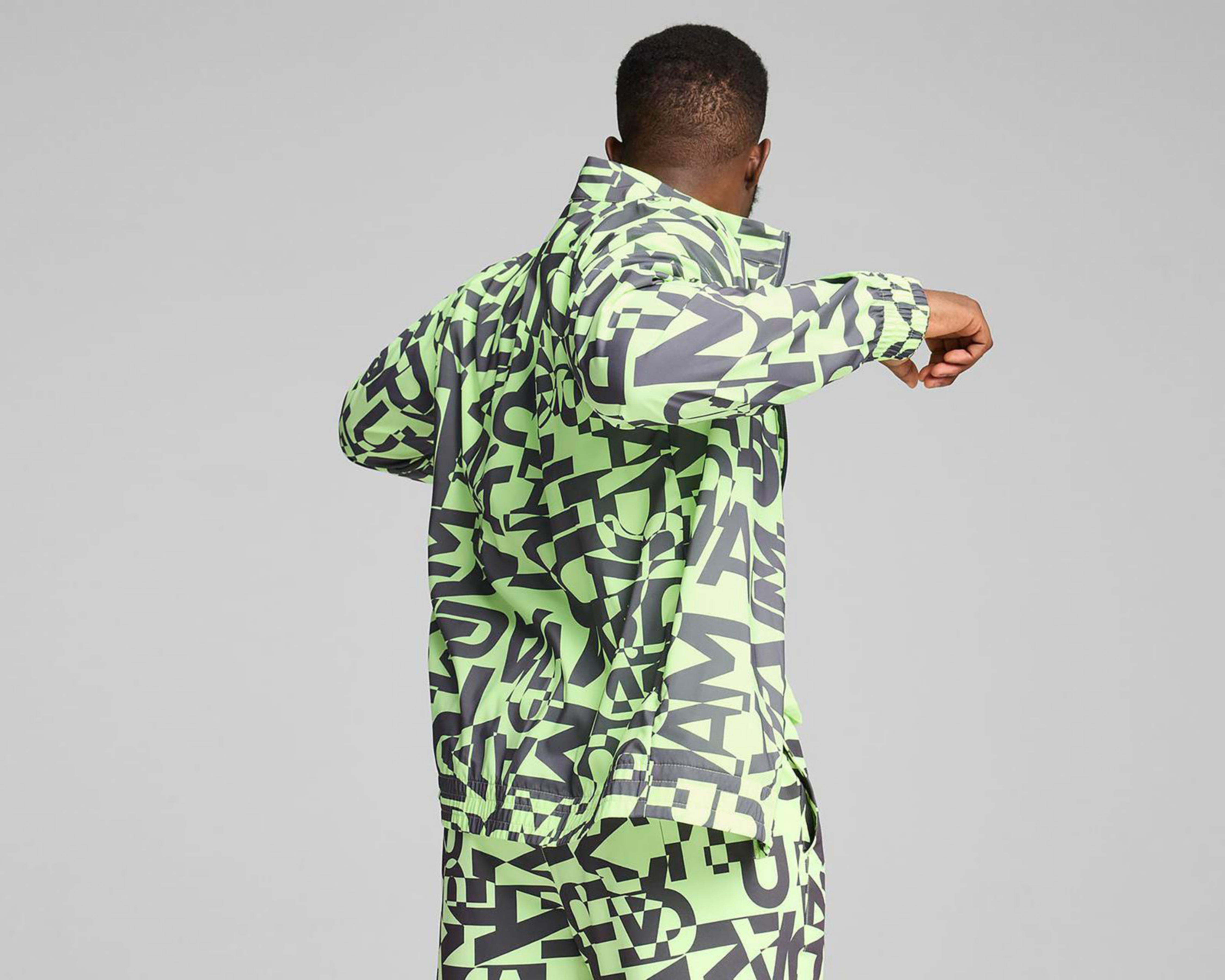 Foto 5 pulgar | Chamarra de Entrenamiento Puma All-Over Print Drycell para Hombre