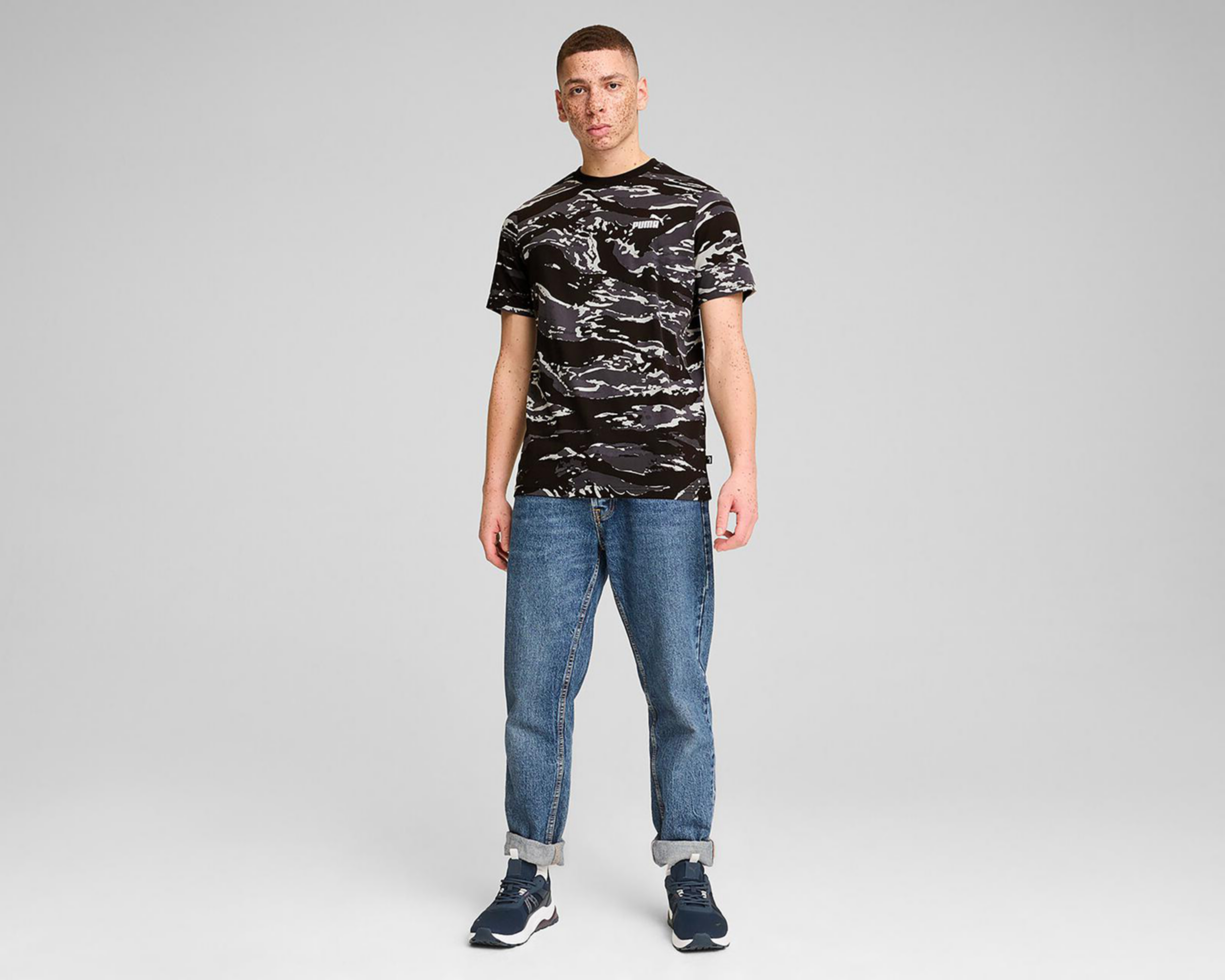 Foto 6 pulgar | Playera de Entrenamiento Puma Ess+ Camo AOP para Hombre