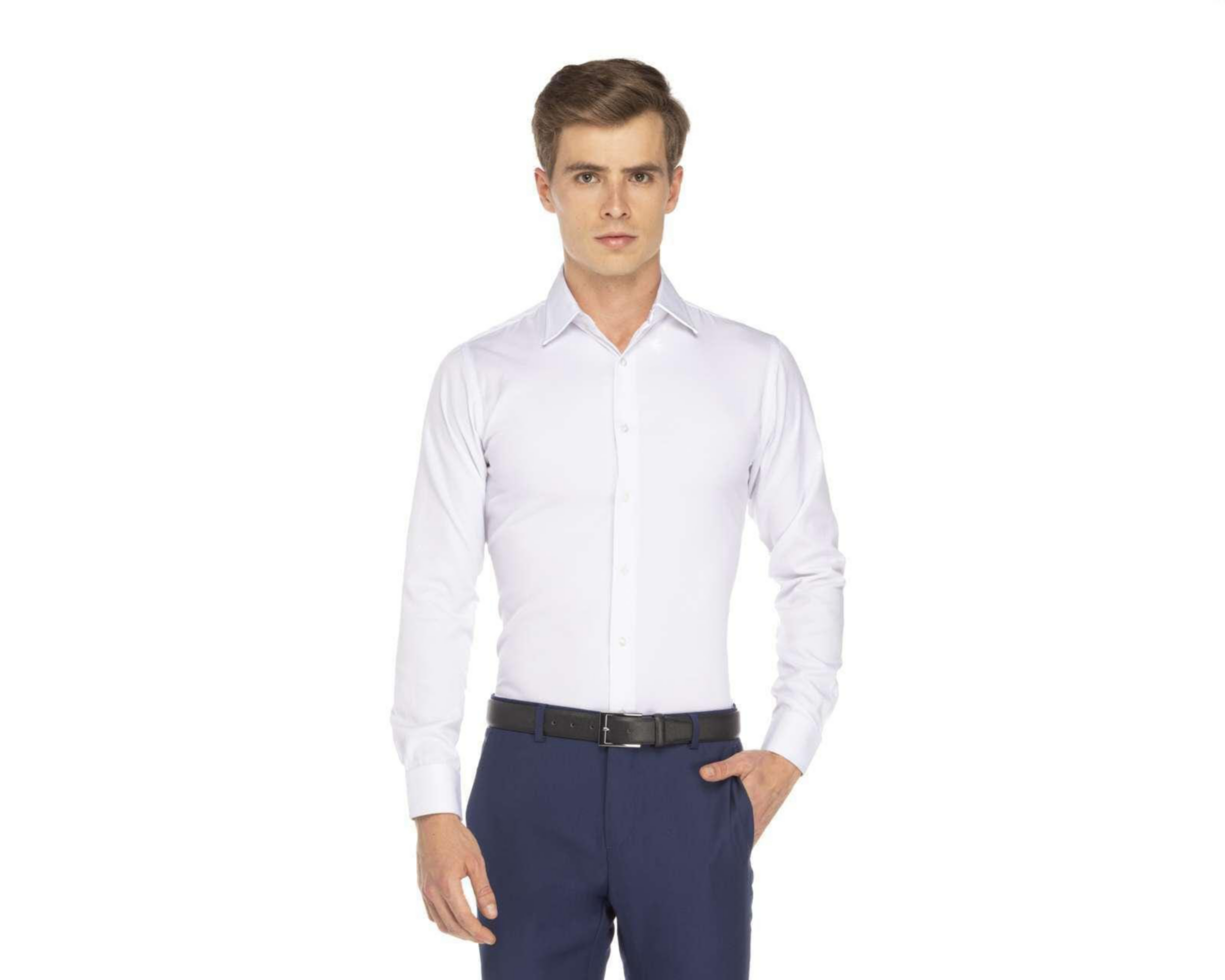 Camisa Casual Wall Street Extra Slim Fit con Miniprint