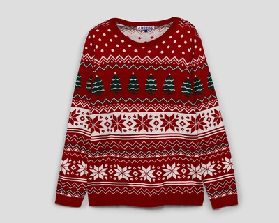 Foto 1 | Suéter Navideño Refill Cuello Redondo