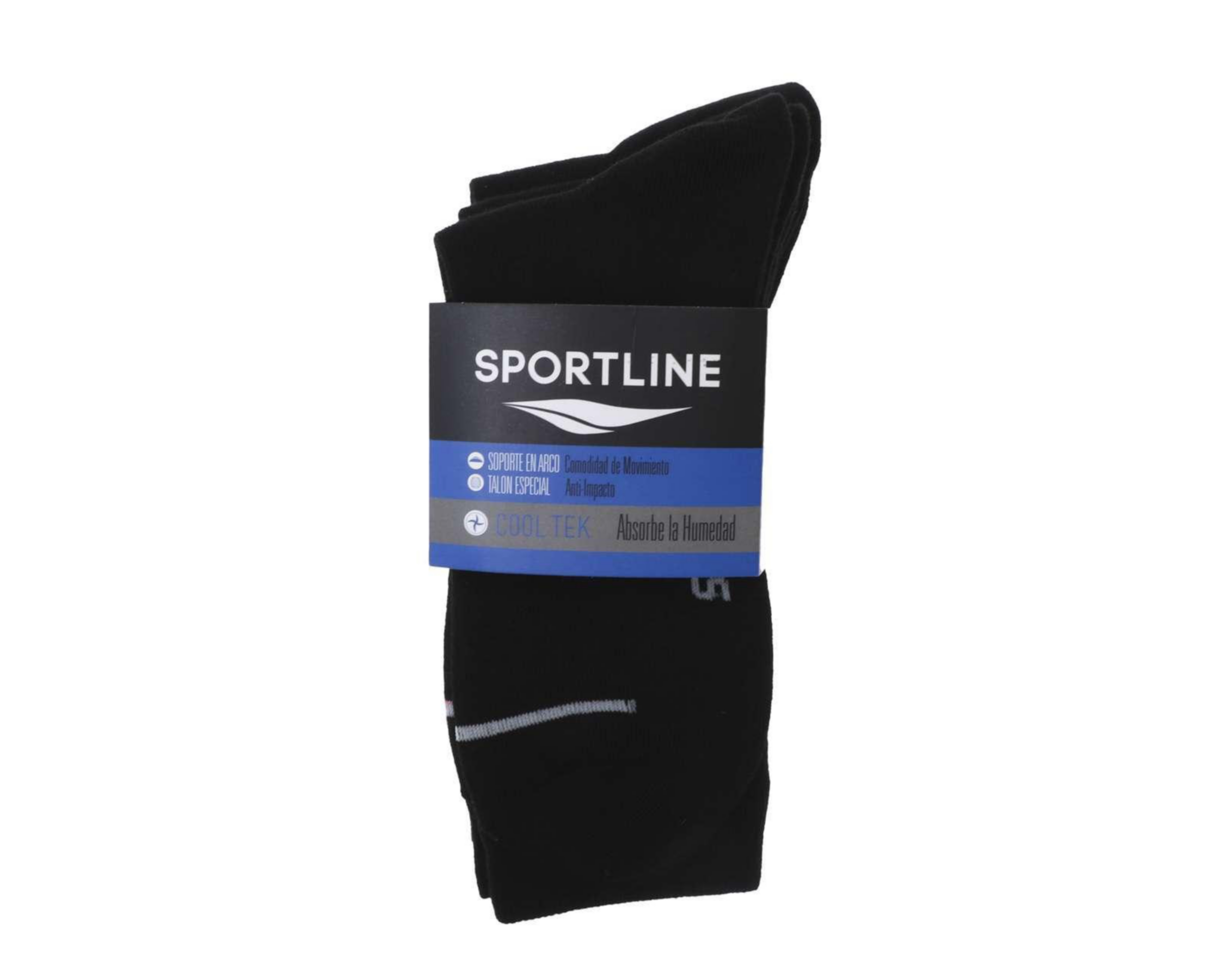 Foto 4 pulgar | Calcetas Deportivas Largas Sportline para Hombre 5 Pares