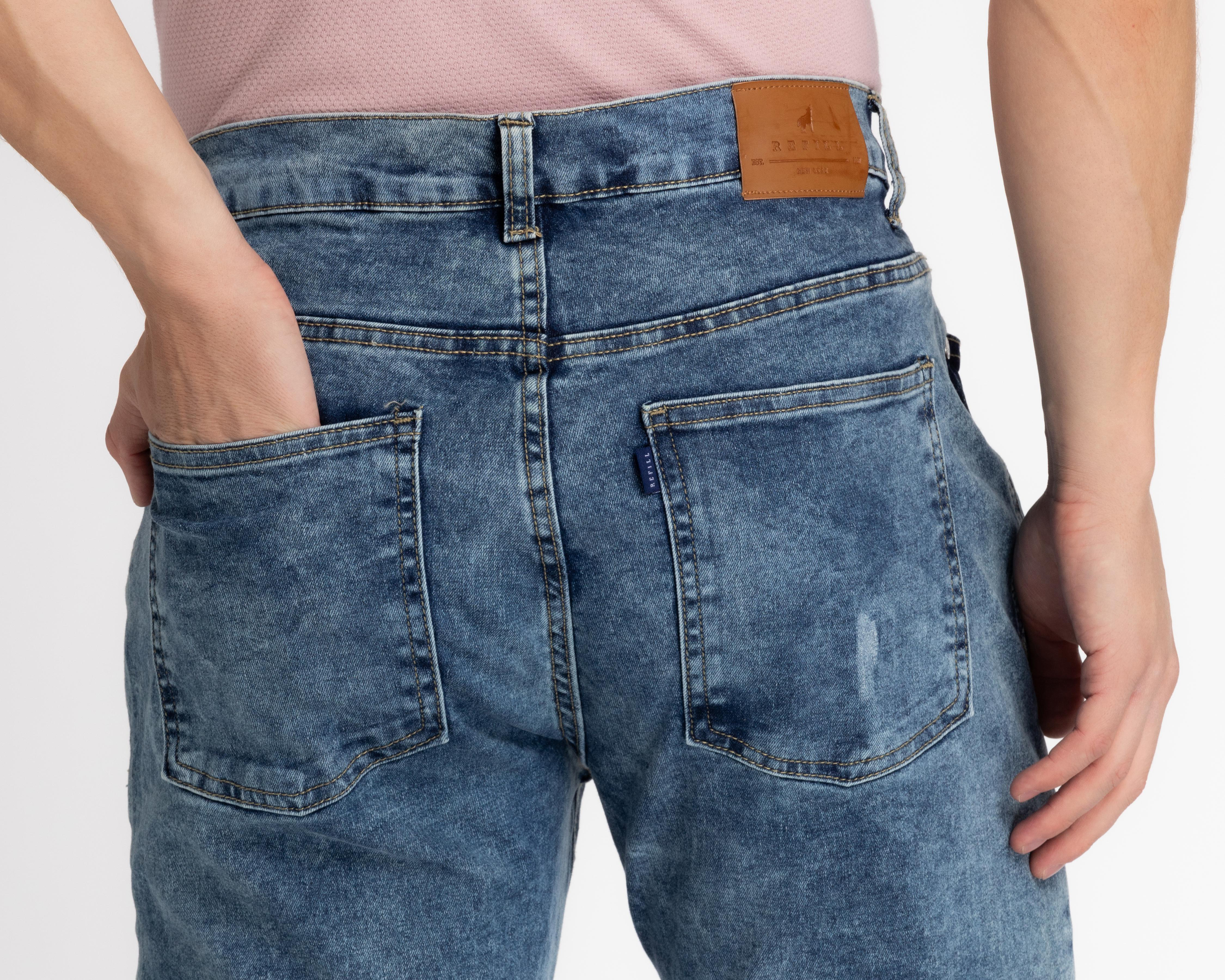 Foto 6 pulgar | Jeans Skinny Refill para Hombre
