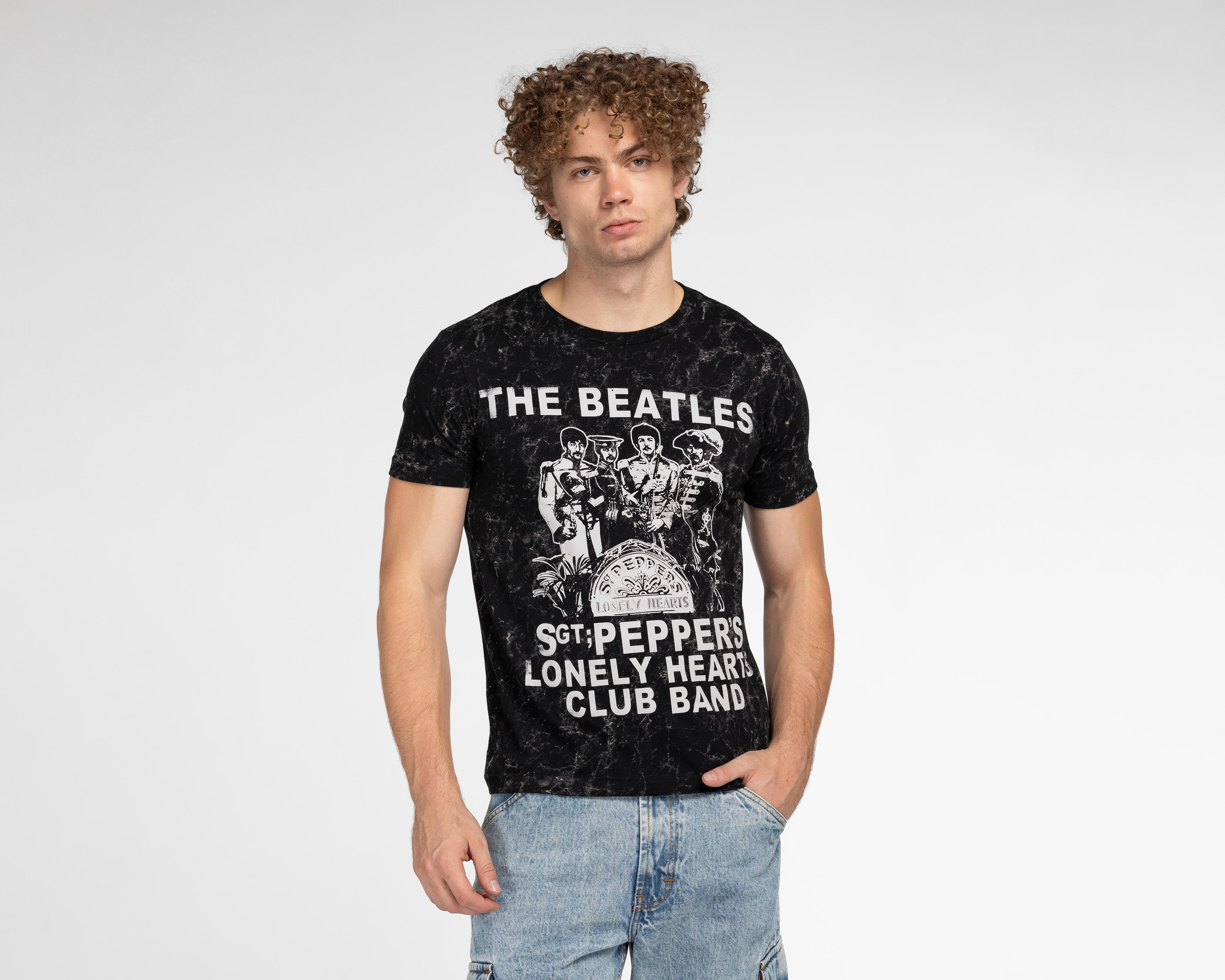 Playera The Beatles Cuello Redondo $129