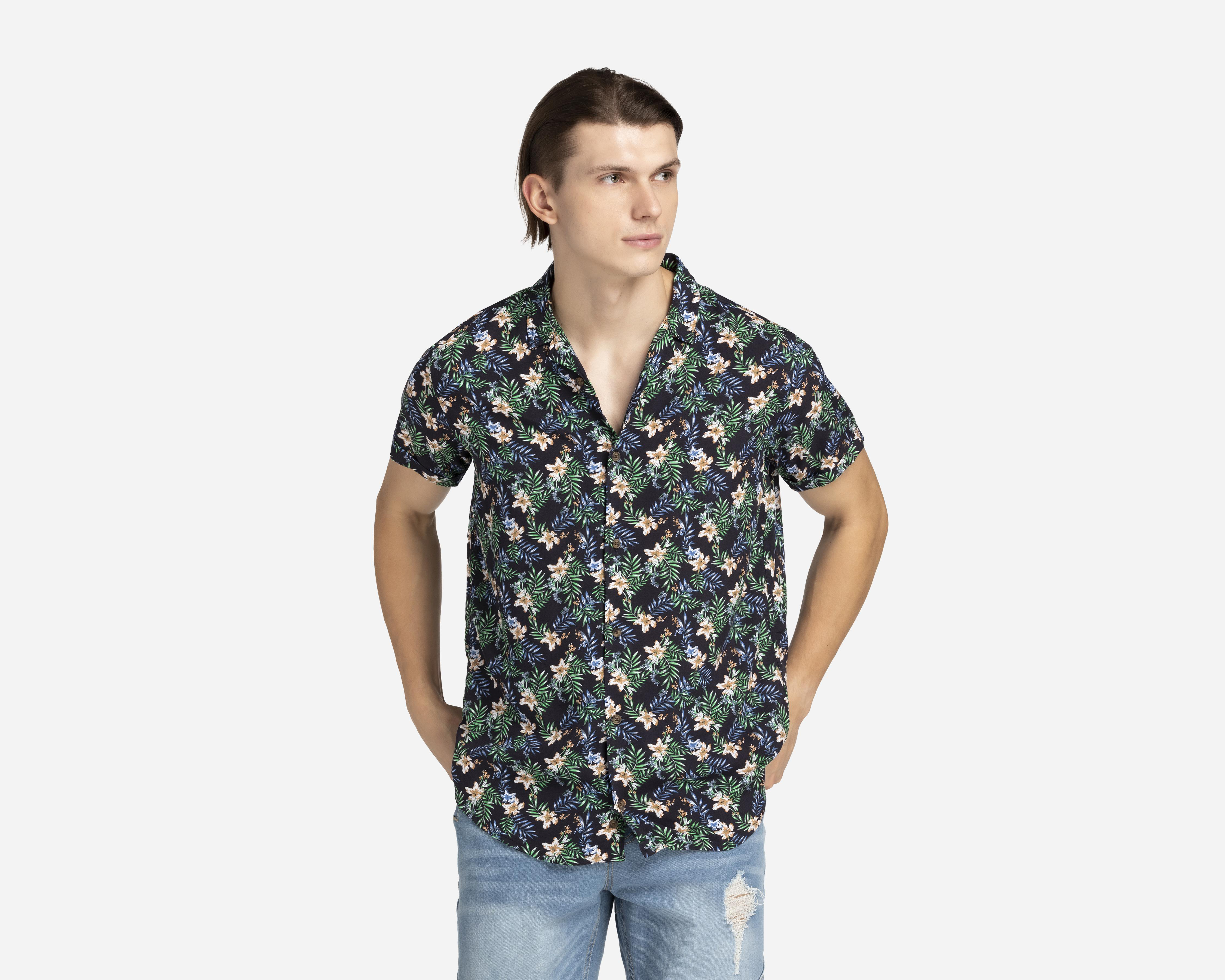 Camisa de Moda Hang Ten Regular Floral