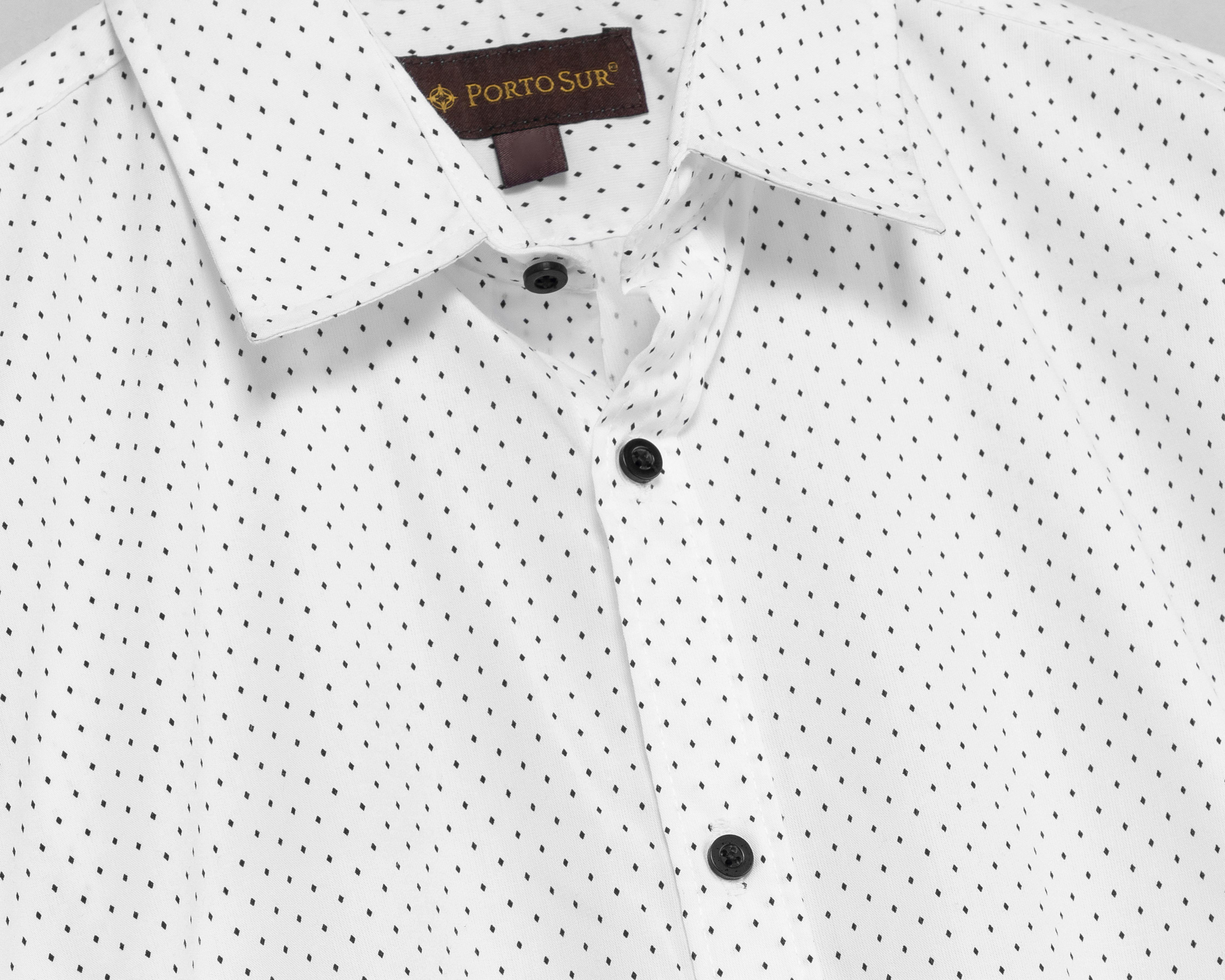 Foto 3 | Camisa Casual Porto Sur Regular Fit con Miniprint