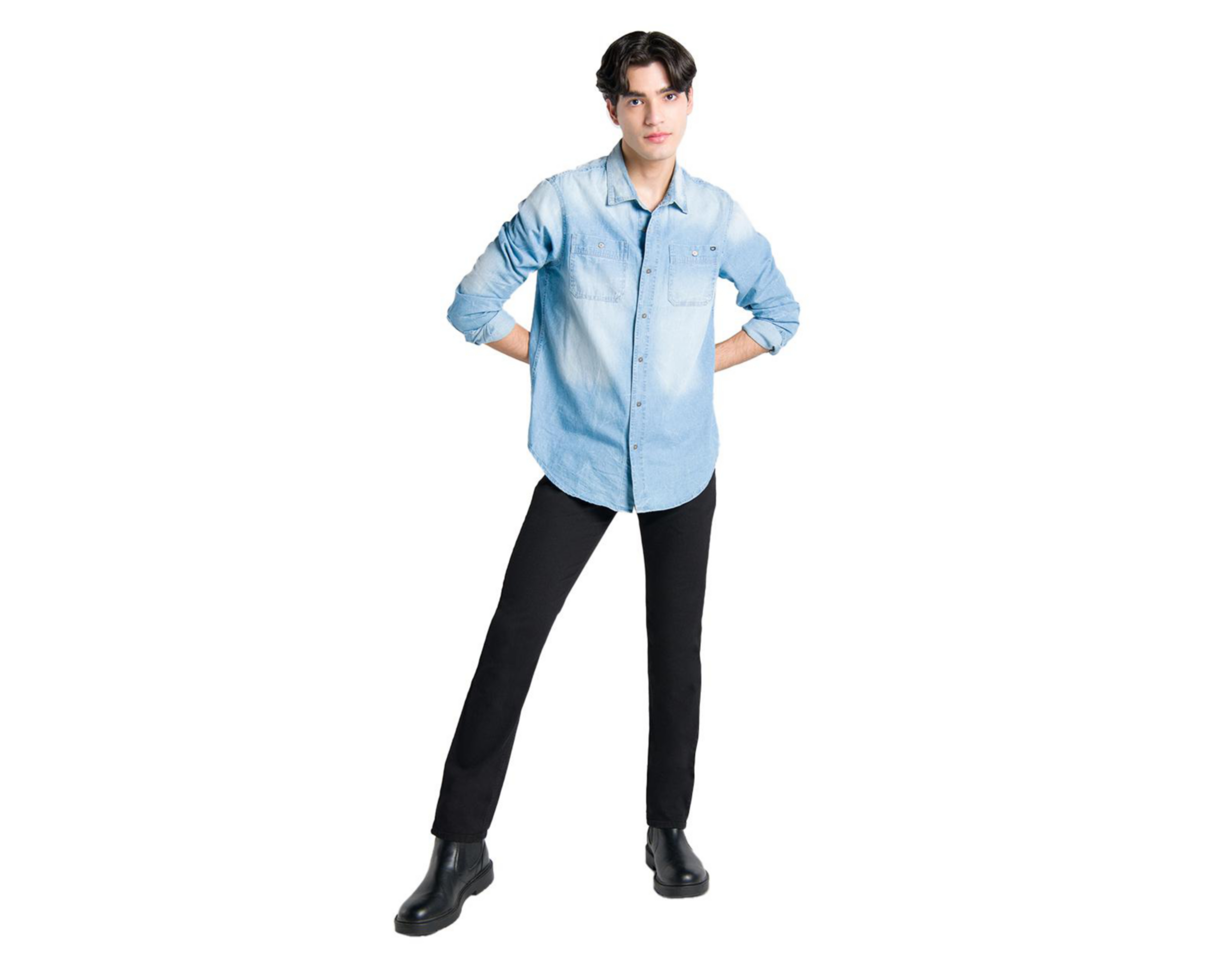 Foto 7 pulgar | Jeans Slim Fit Oggi Iron para Hombre