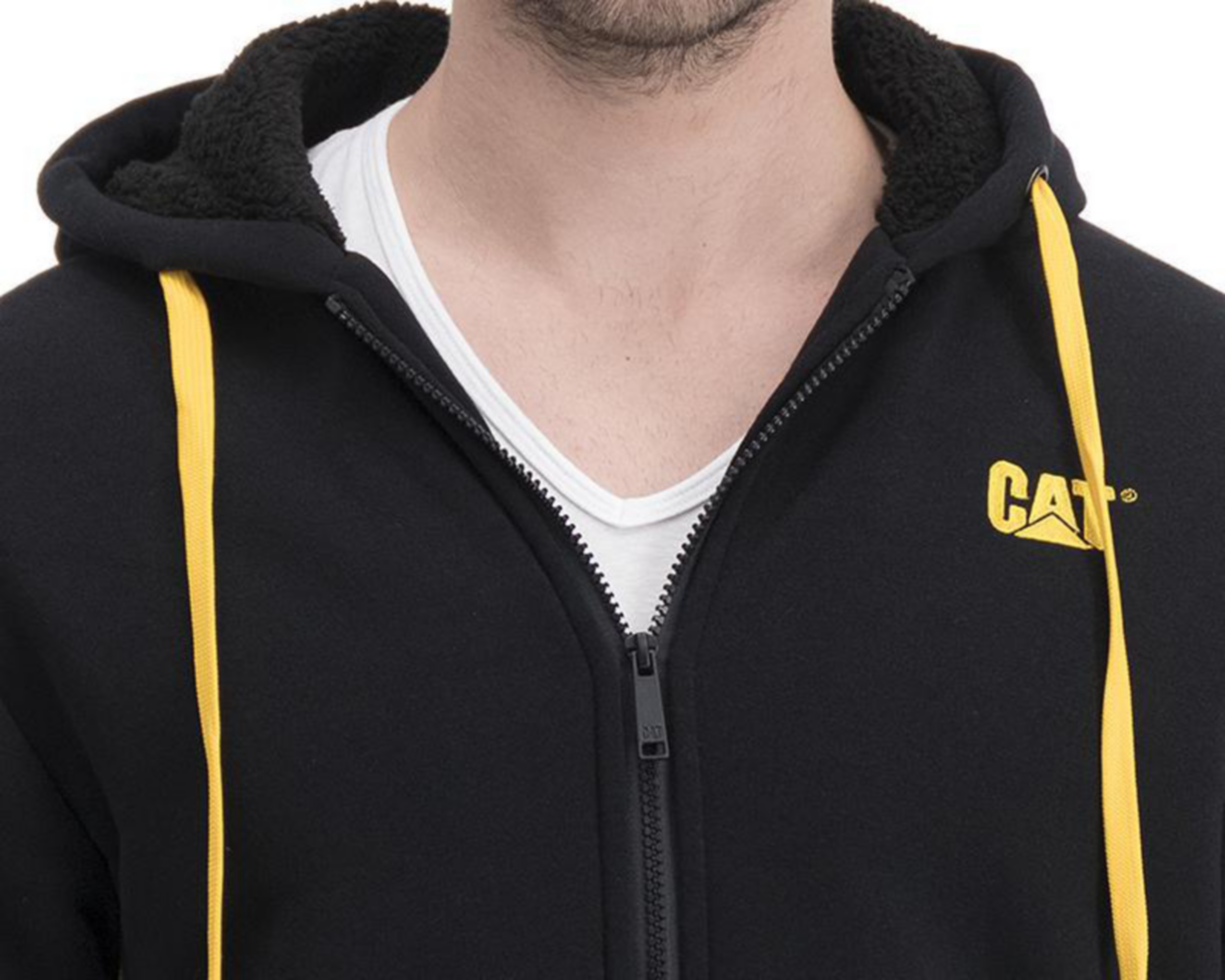 Foto 4 pulgar | Sudadera CAT con Capucha