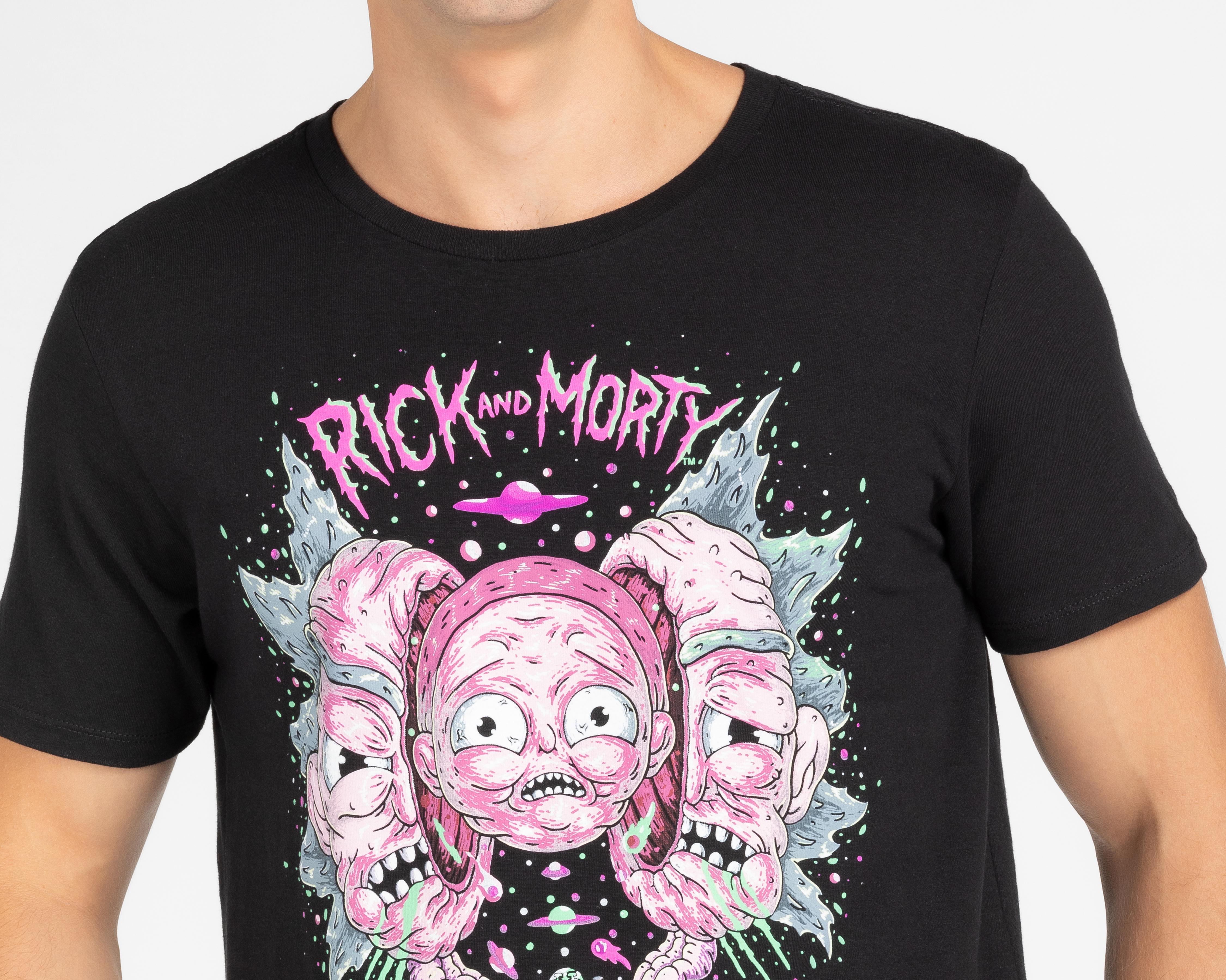 Foto 4 pulgar | Playera Rick & Morty Cuello Redondo