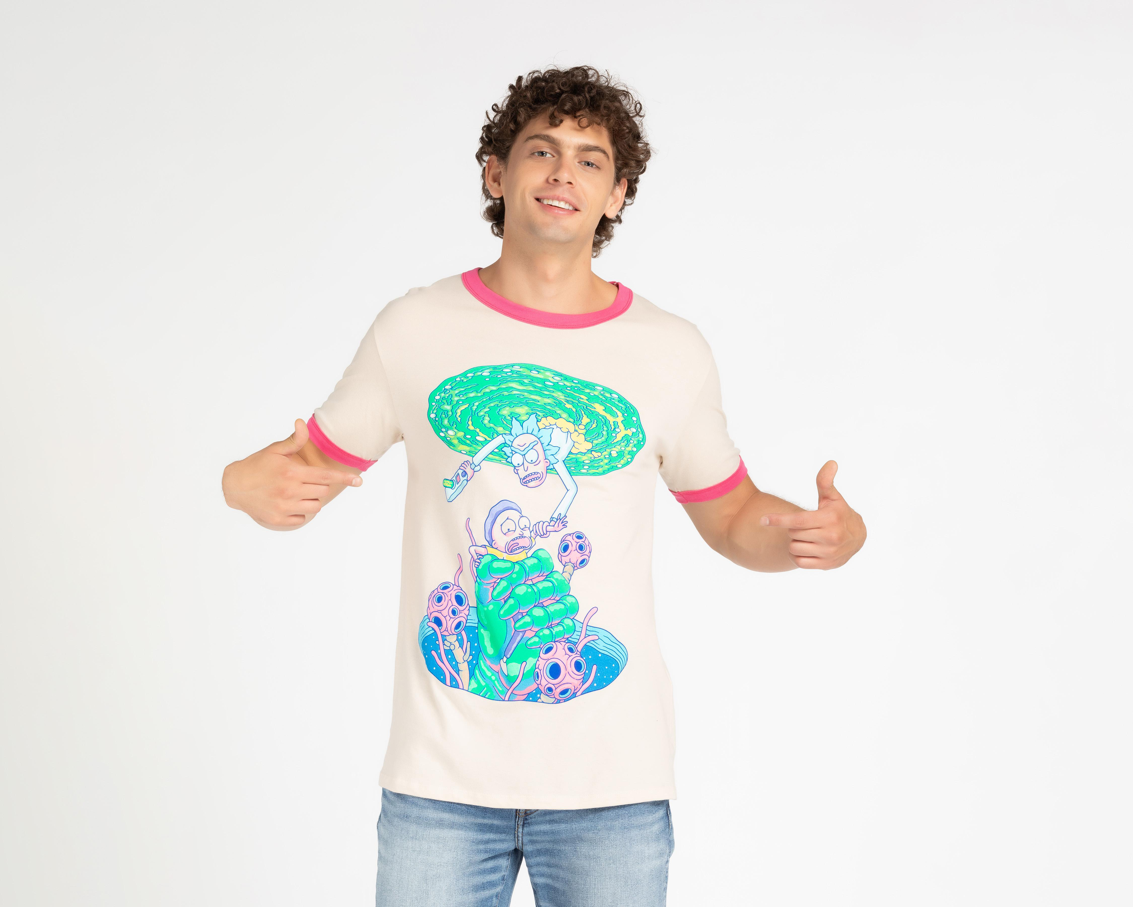 Foto 2 pulgar | Playera Rick & Morty Cuello Redondo