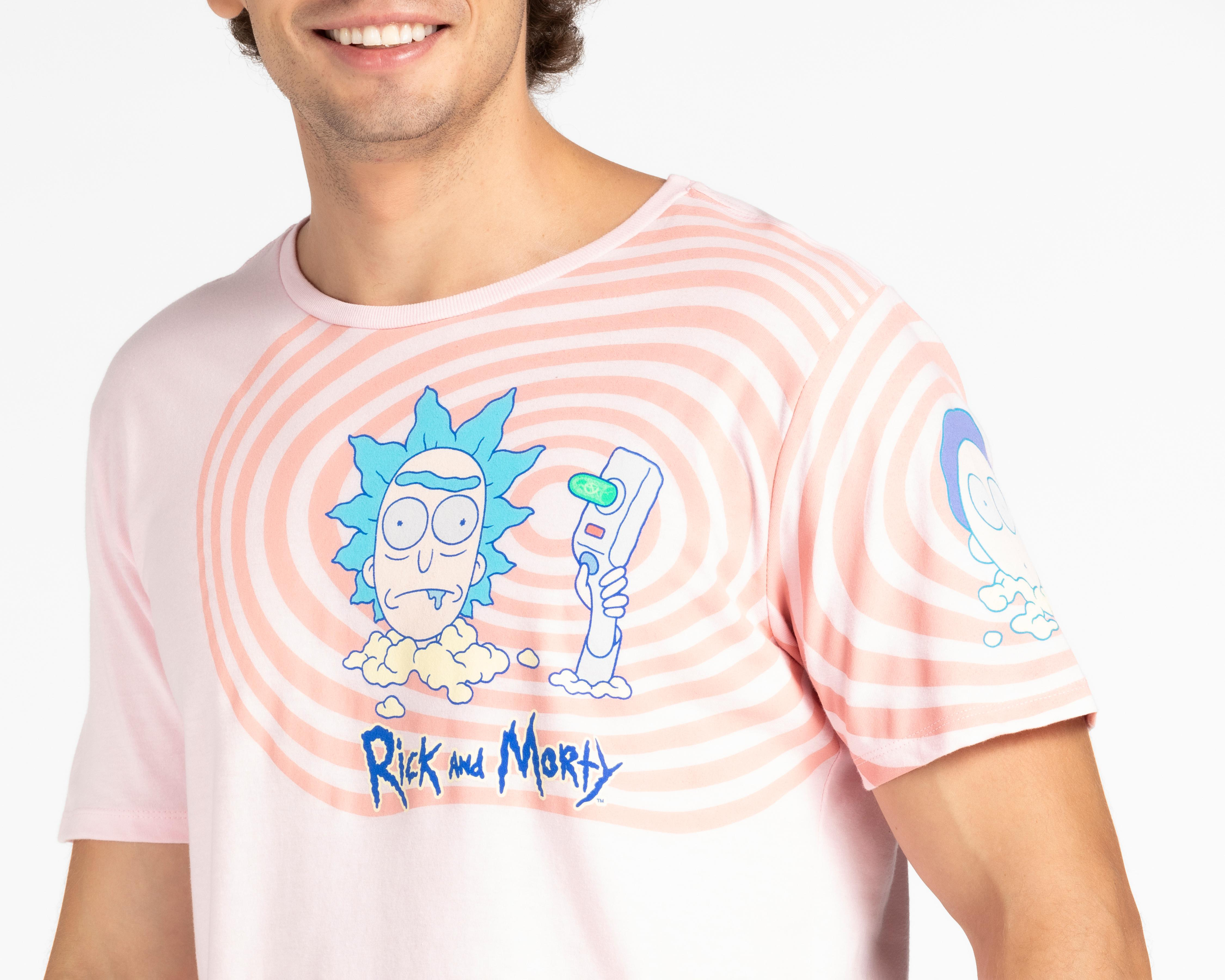 Foto 4 pulgar | Playera Rick & Morty Cuello Redondo