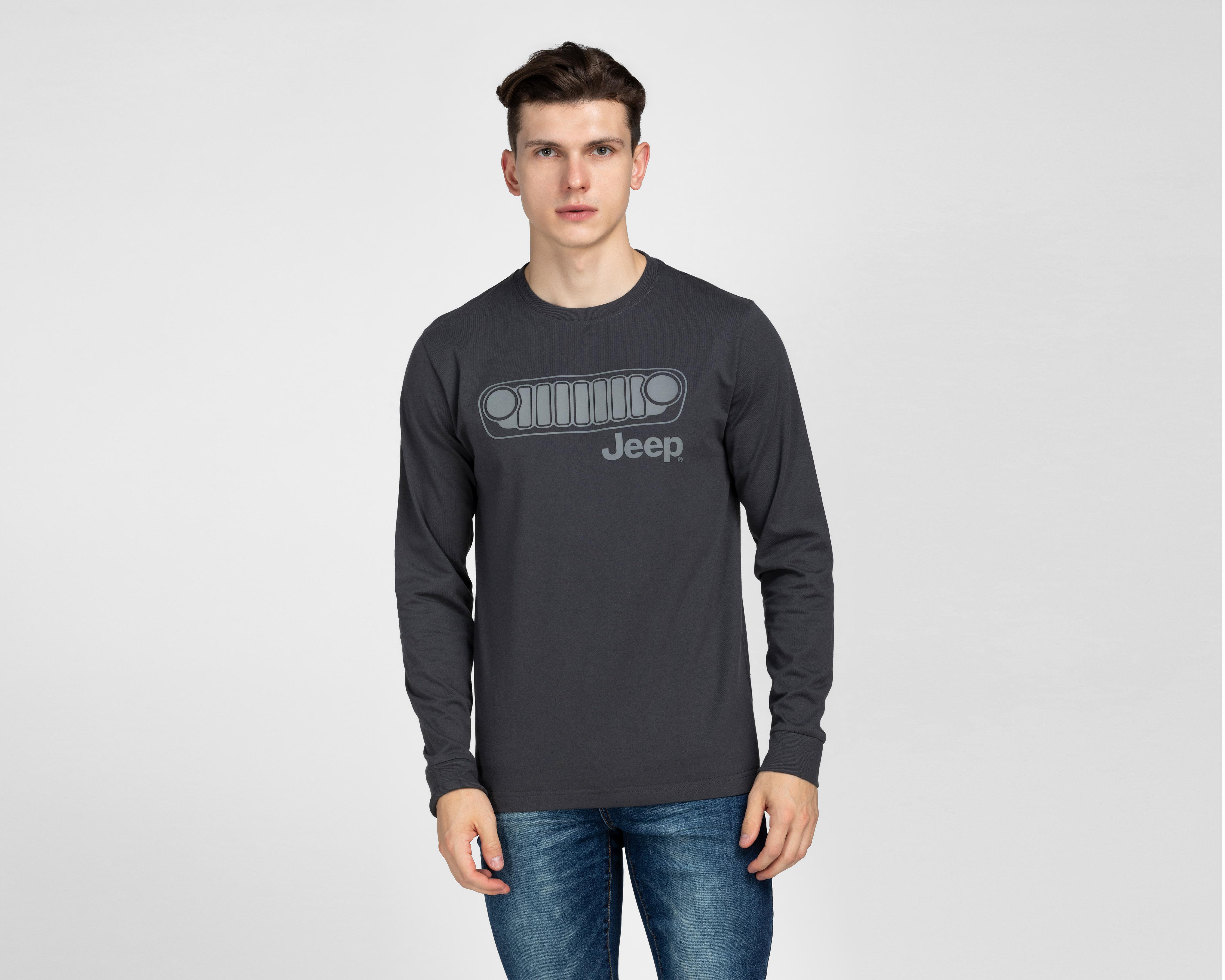 Foto 2 pulgar | Playera Jeep Cuello Redondo