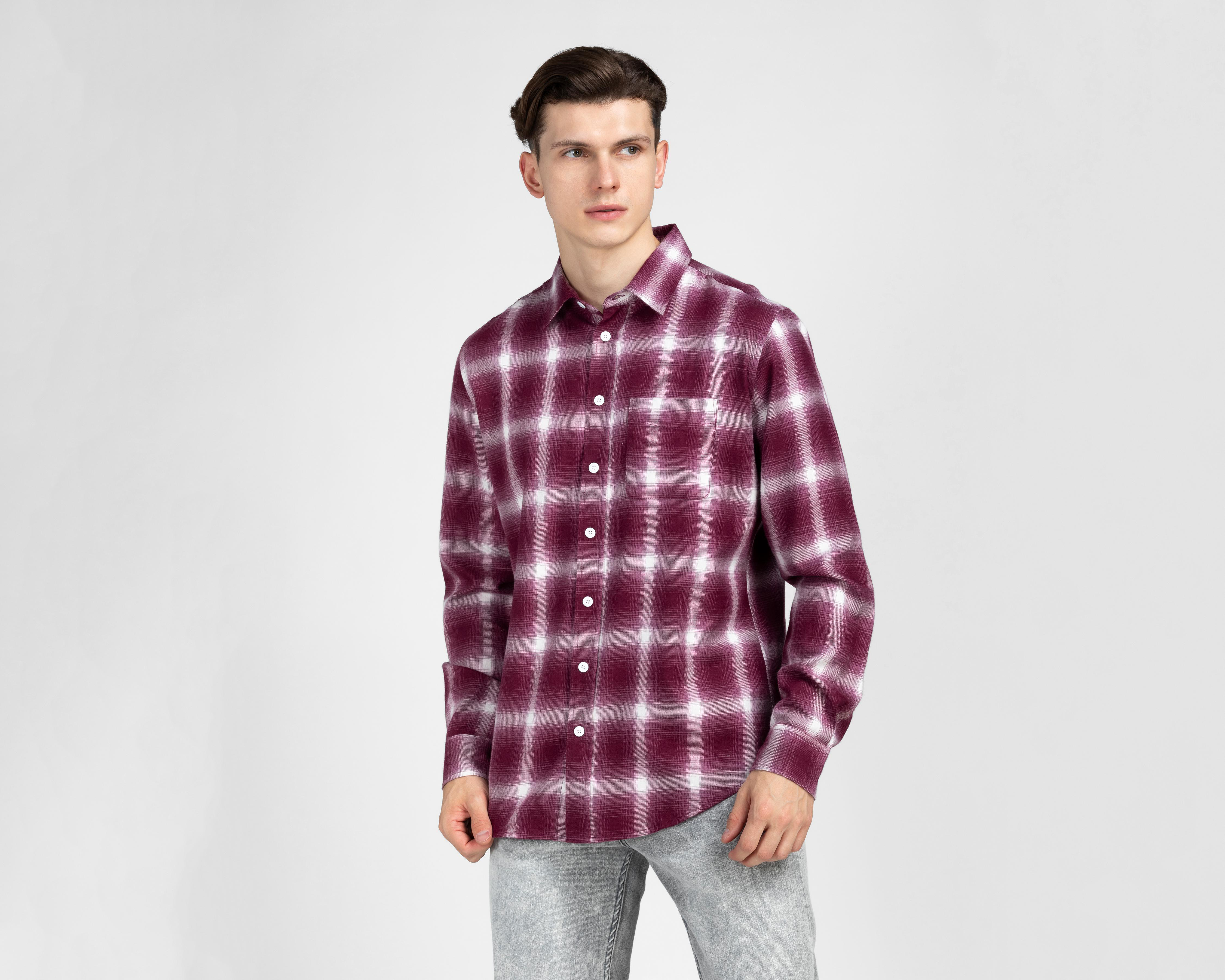 Camisa Casual Refill Regular a Cuadros