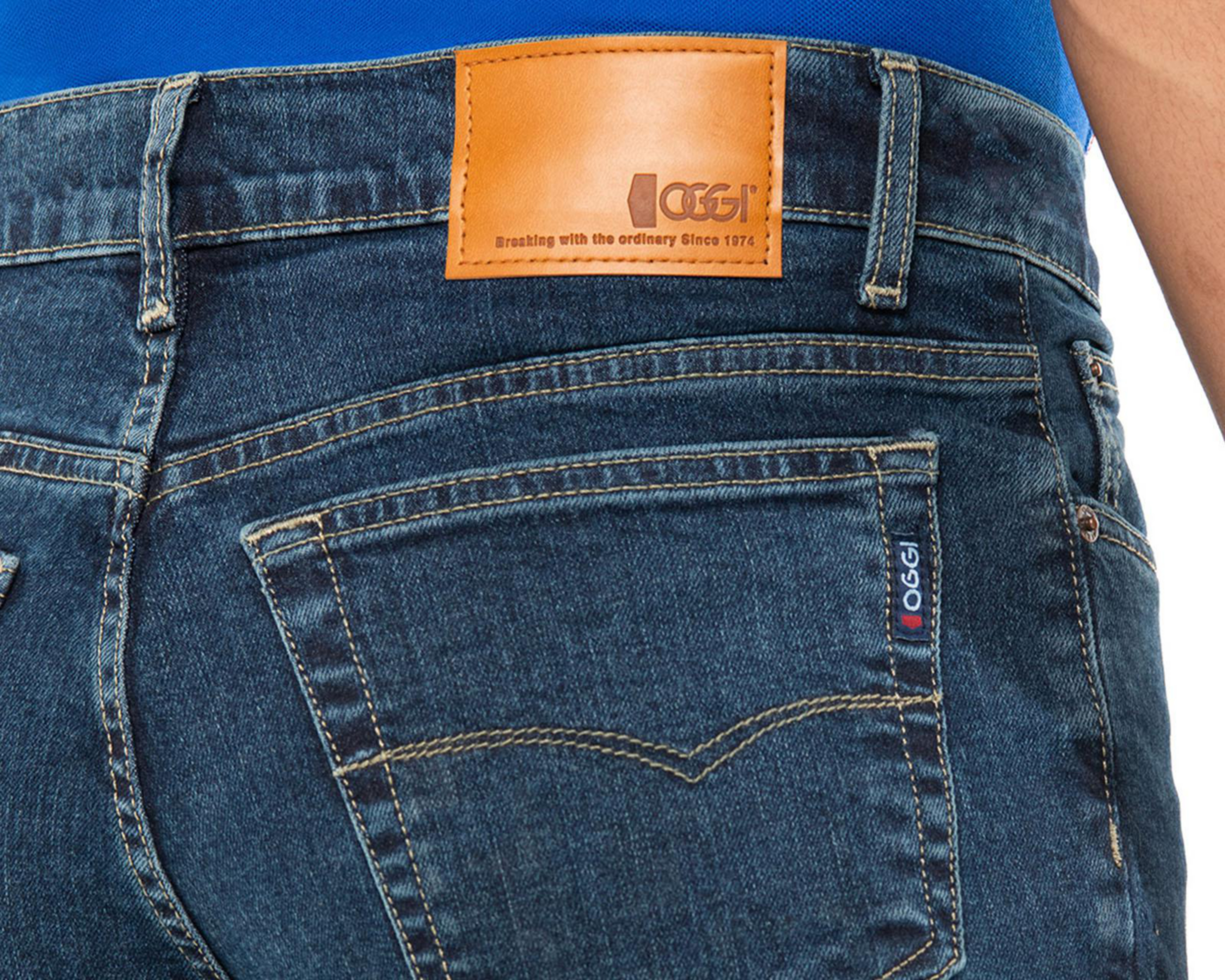 Foto 6 pulgar | Jeans Straight Oggi Power Avatar Carbon para Hombre