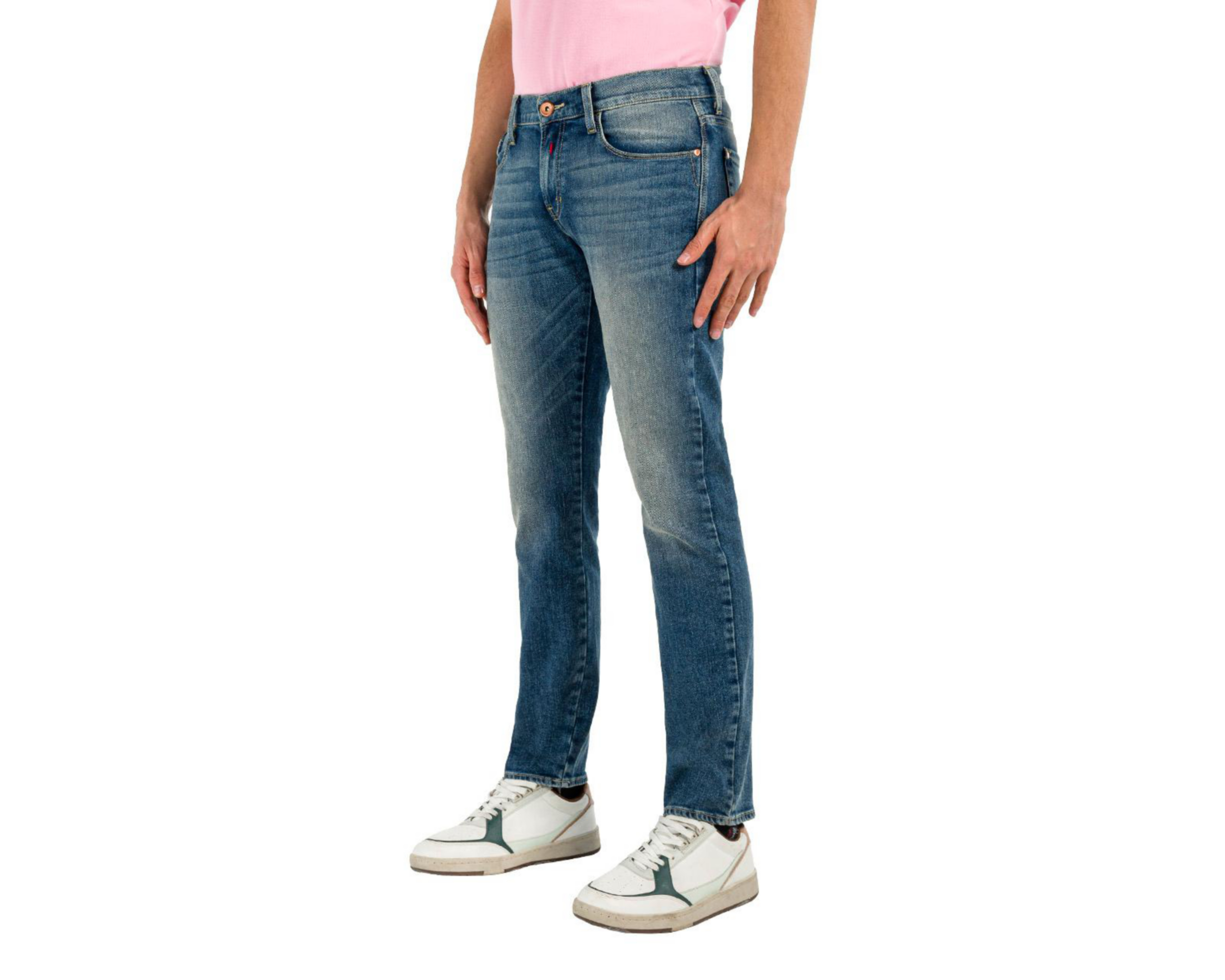 Foto 3 pulgar | Jeans Skinny Oggi Moto para Hombre