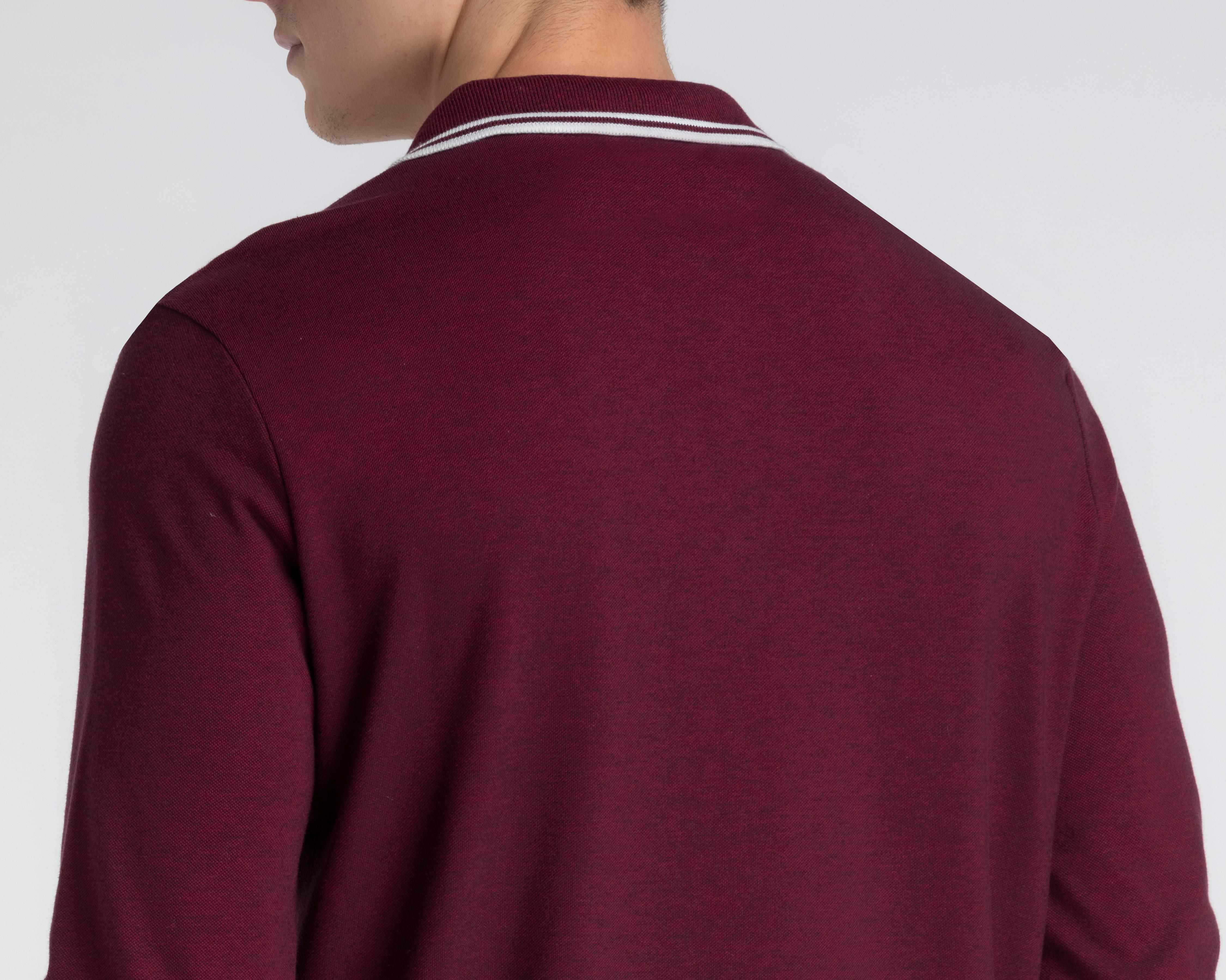 Foto 5 | Playera Polo Refill Manga Larga Tinta para Hombre