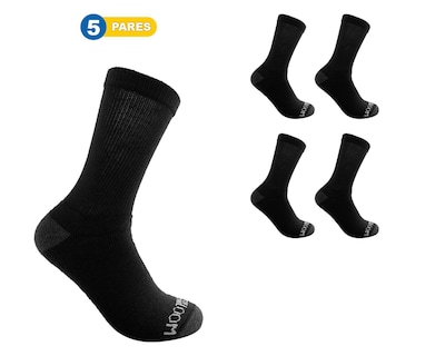 Foto 1 | Calcetas Largas Deportivas Fruit of the Loom para Hombre 5 Pares