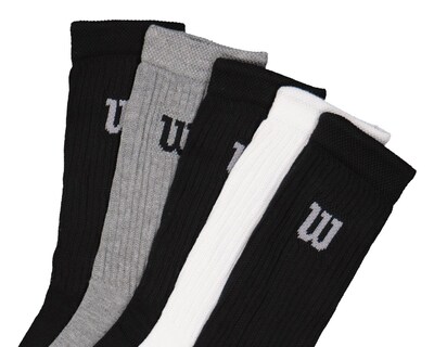 Foto 3 | Calcetas Largas Deportivas Wilson para Hombre 5 Pares