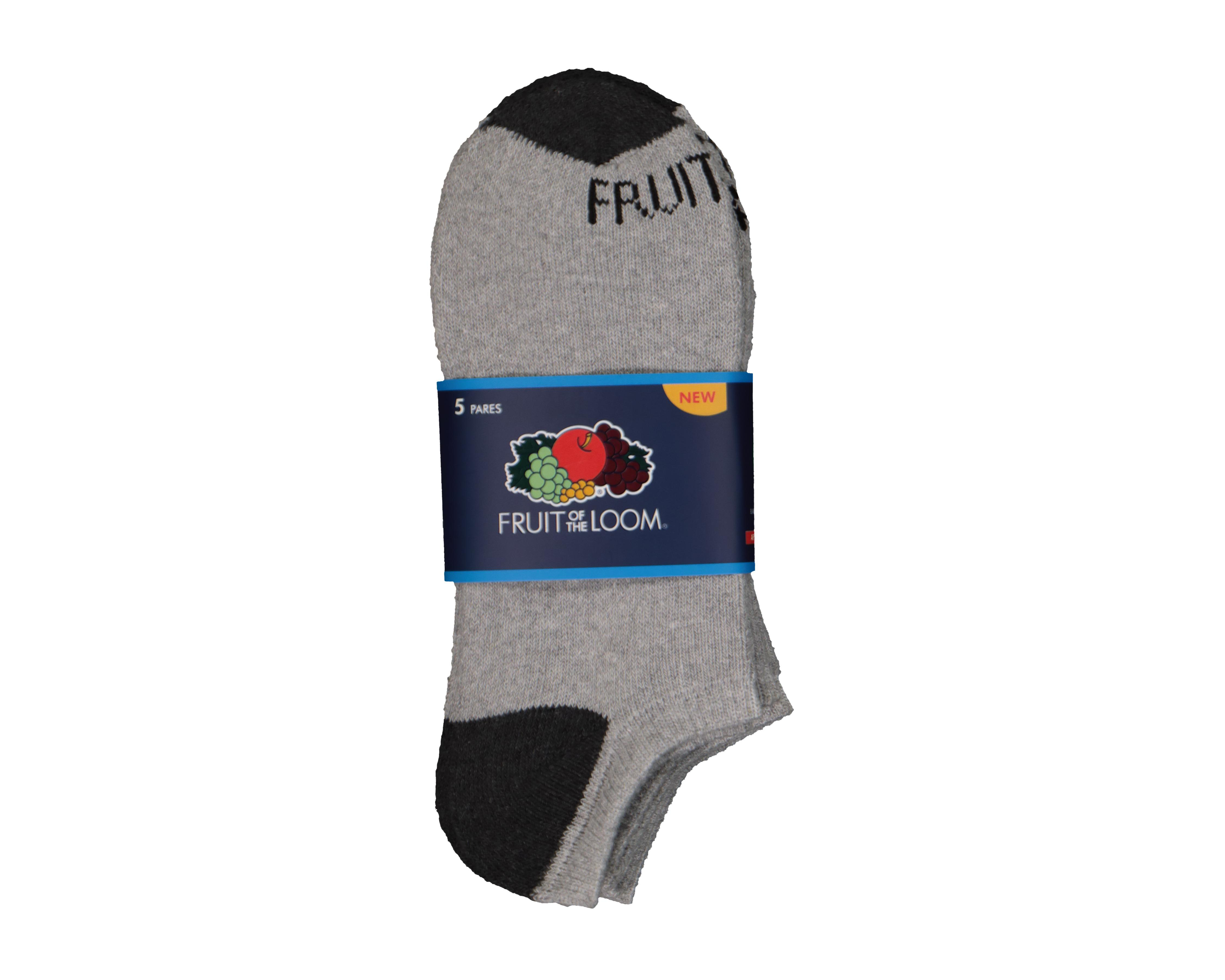 Foto 4 pulgar | Calcetas Tines Deportivas Fruit Of The Loom para Hombre 5 Pares