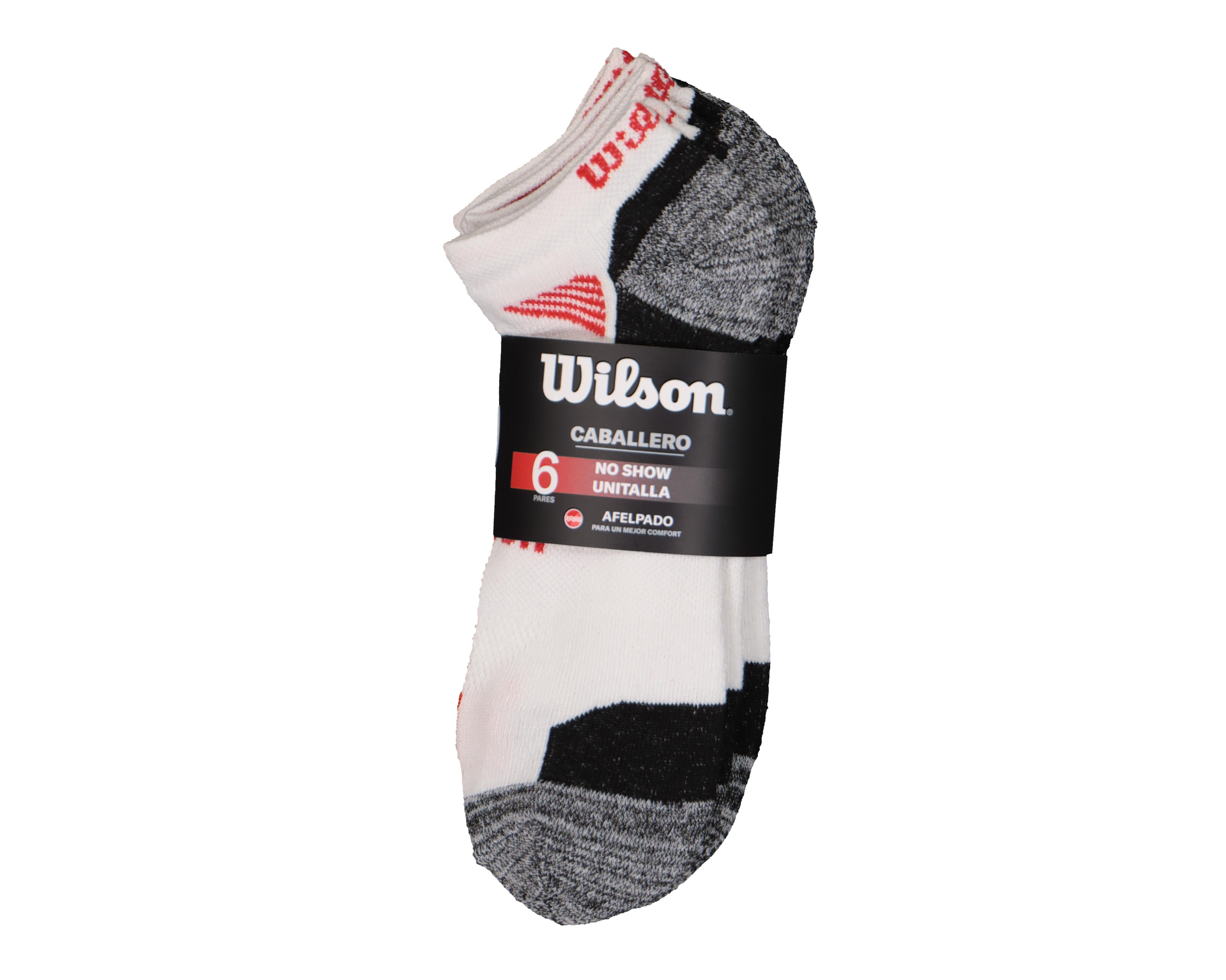 Foto 4 pulgar | Calcetas Tines Deportivas Wilson para Hombre 6 Pares