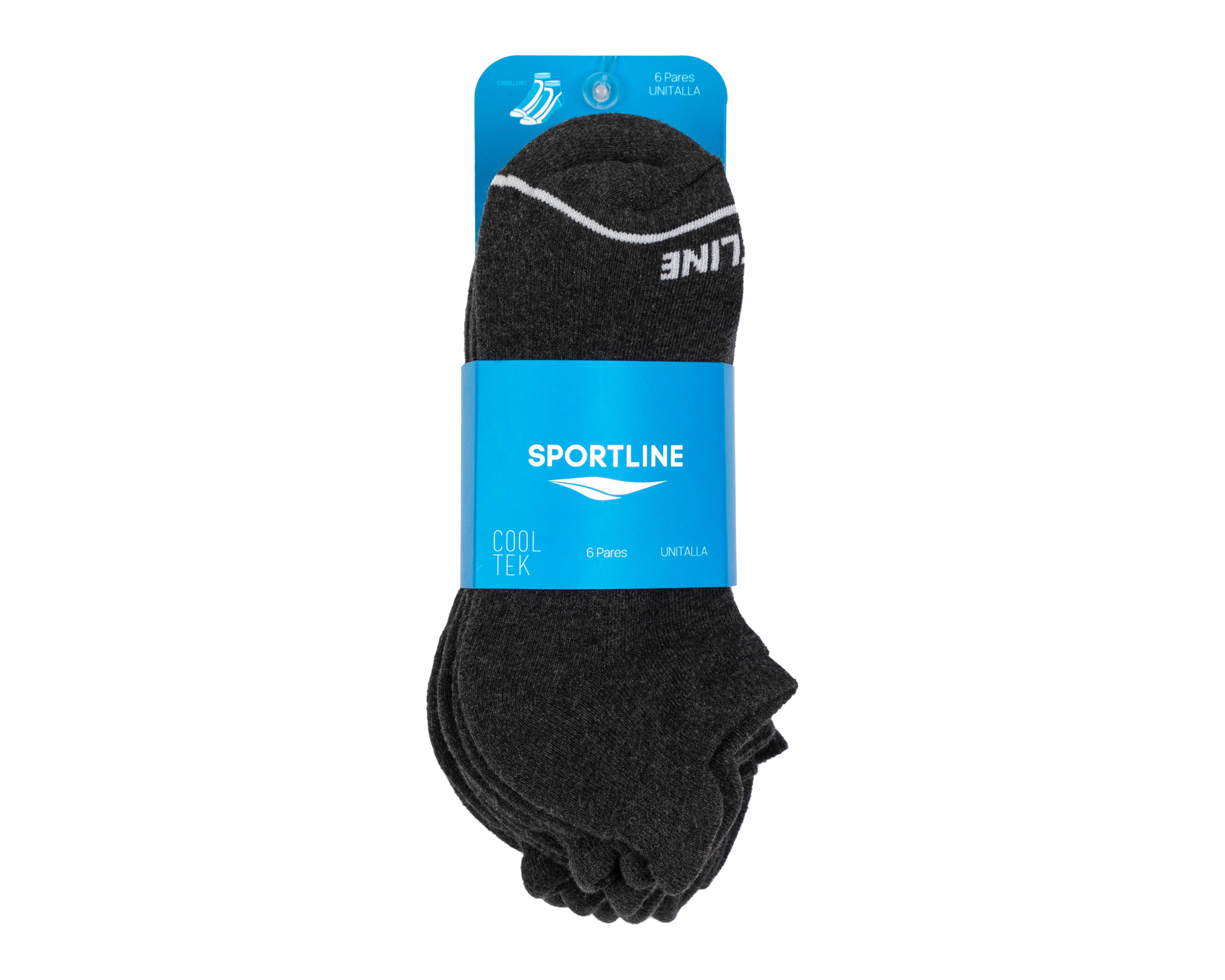 Foto 4 pulgar | Calcetas Deportivas Sportline para Hombre 6 Pares