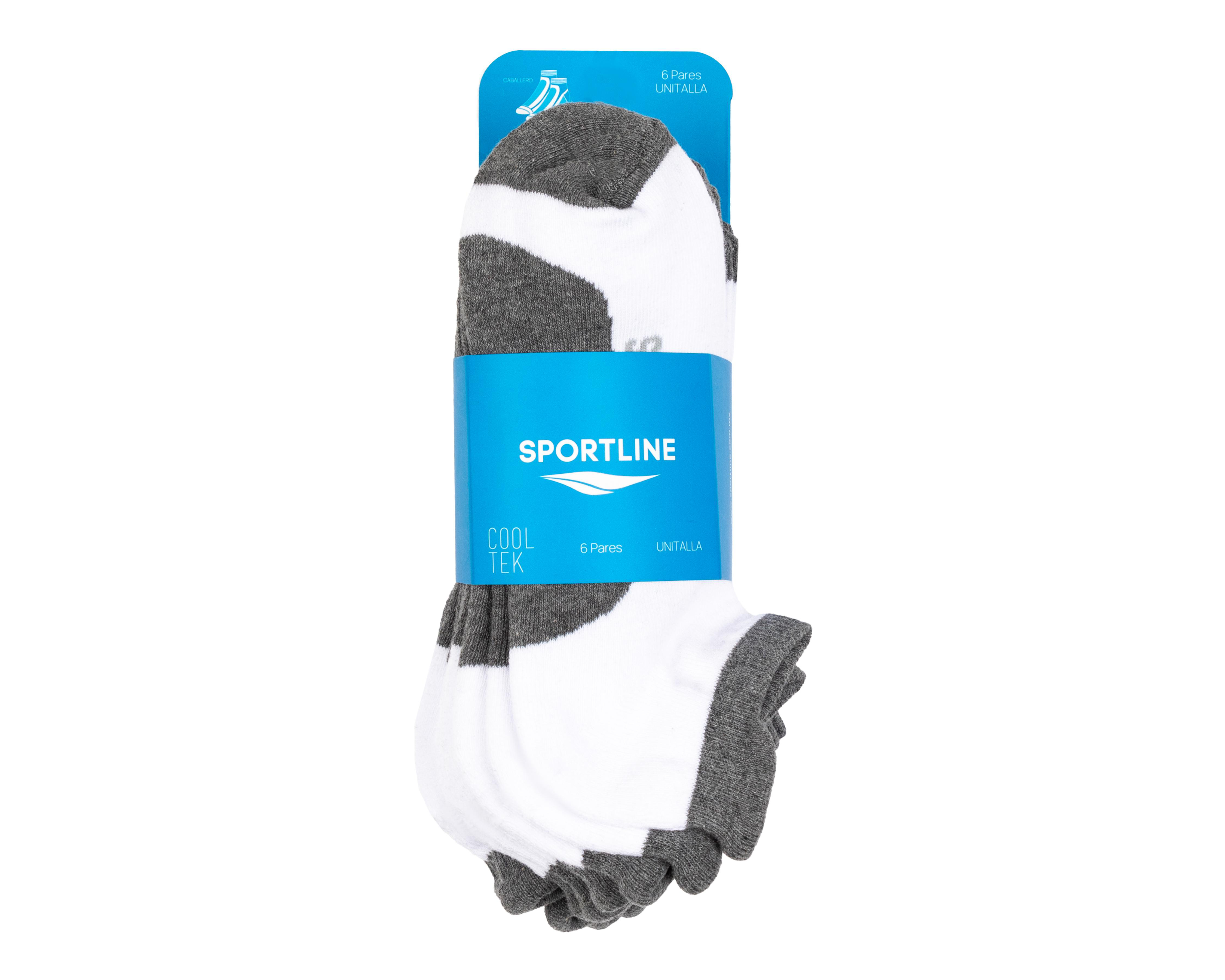 Foto 4 pulgar | Calcetas Deportivas Sportline Cooltek para Hombre 6 Pares