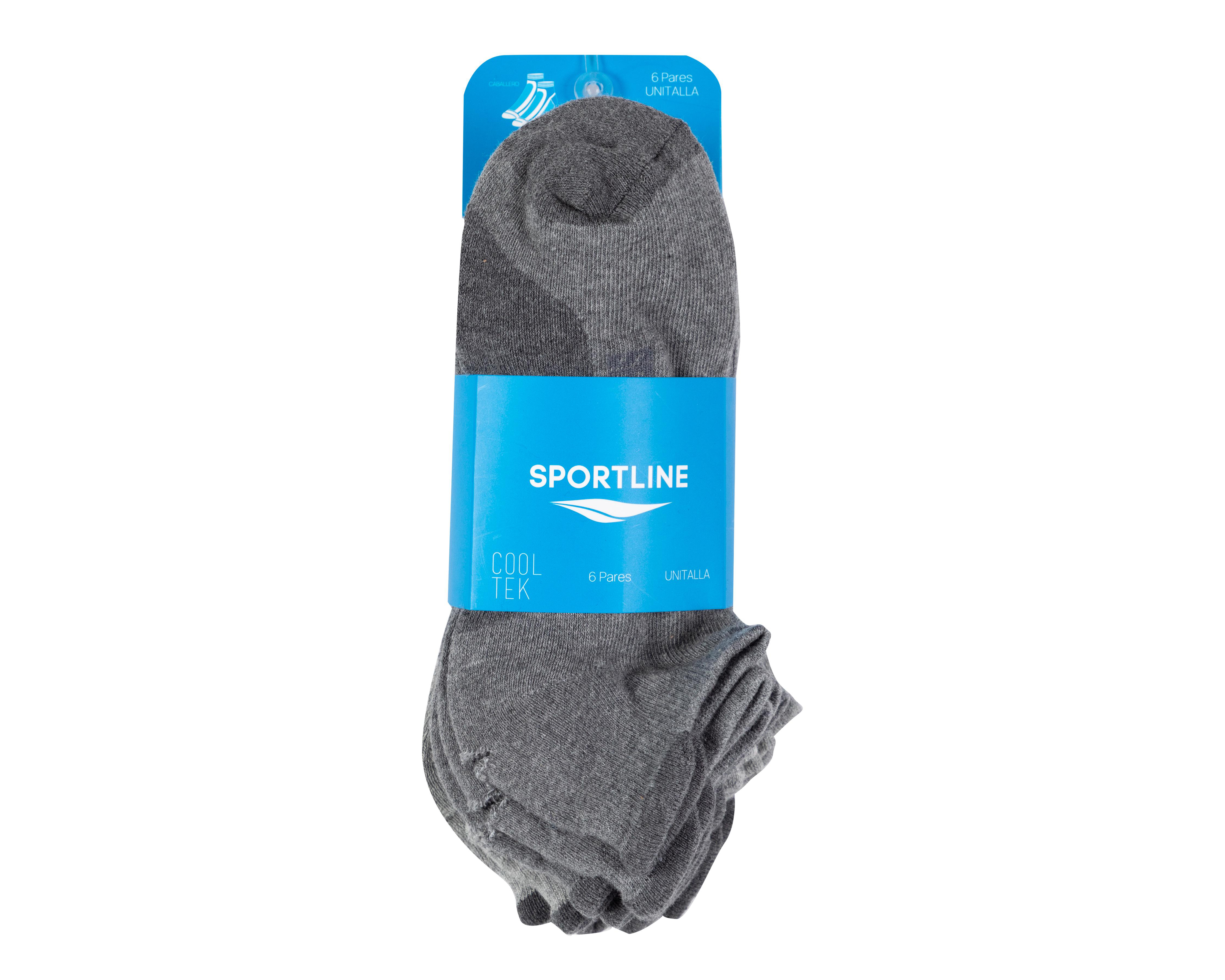 Foto 4 pulgar | Calcetas Deportivas Sportline para Hombre 6 Pares