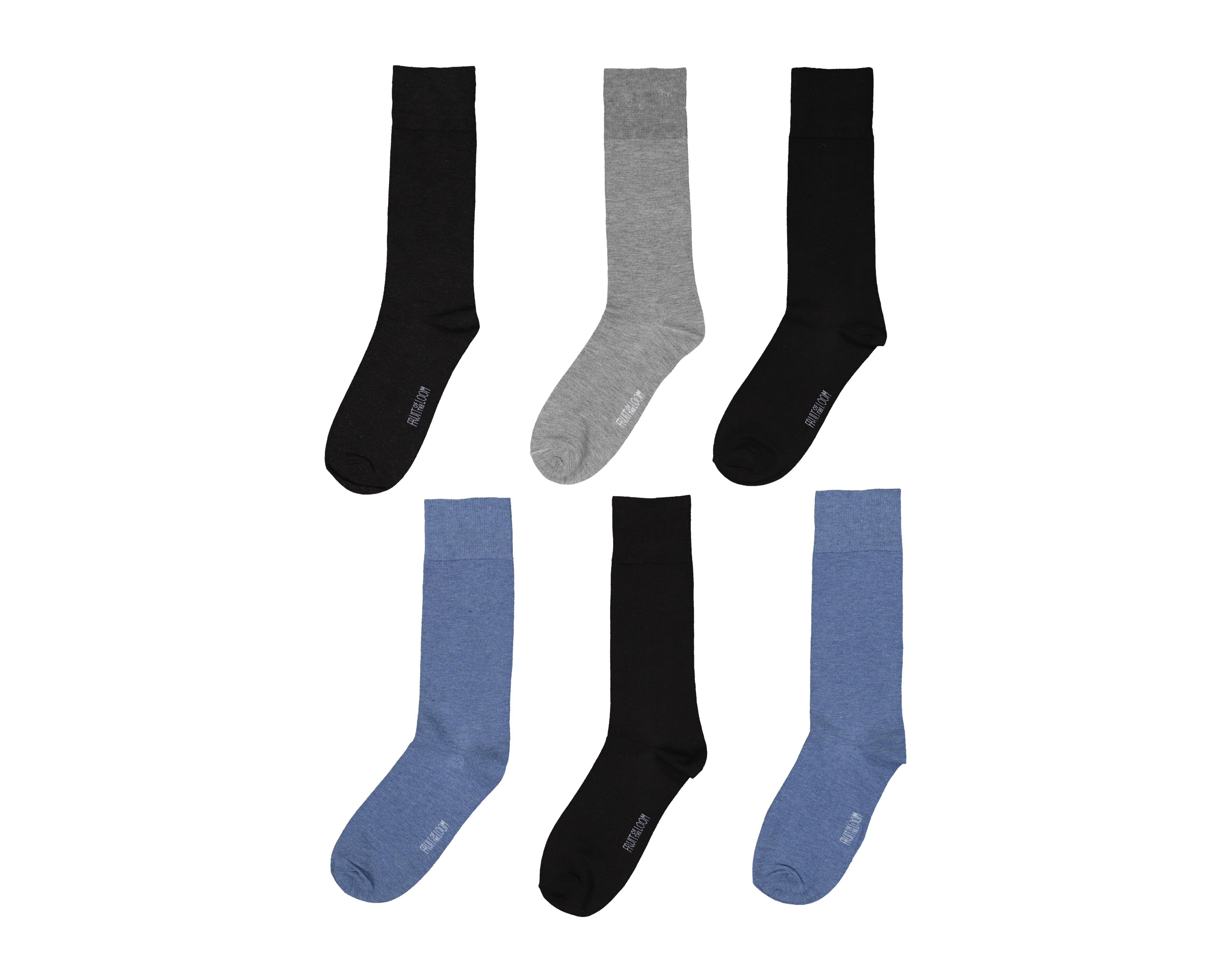 Calcetas Largas Fruit of the Loom para Hombre 6 Pares $159