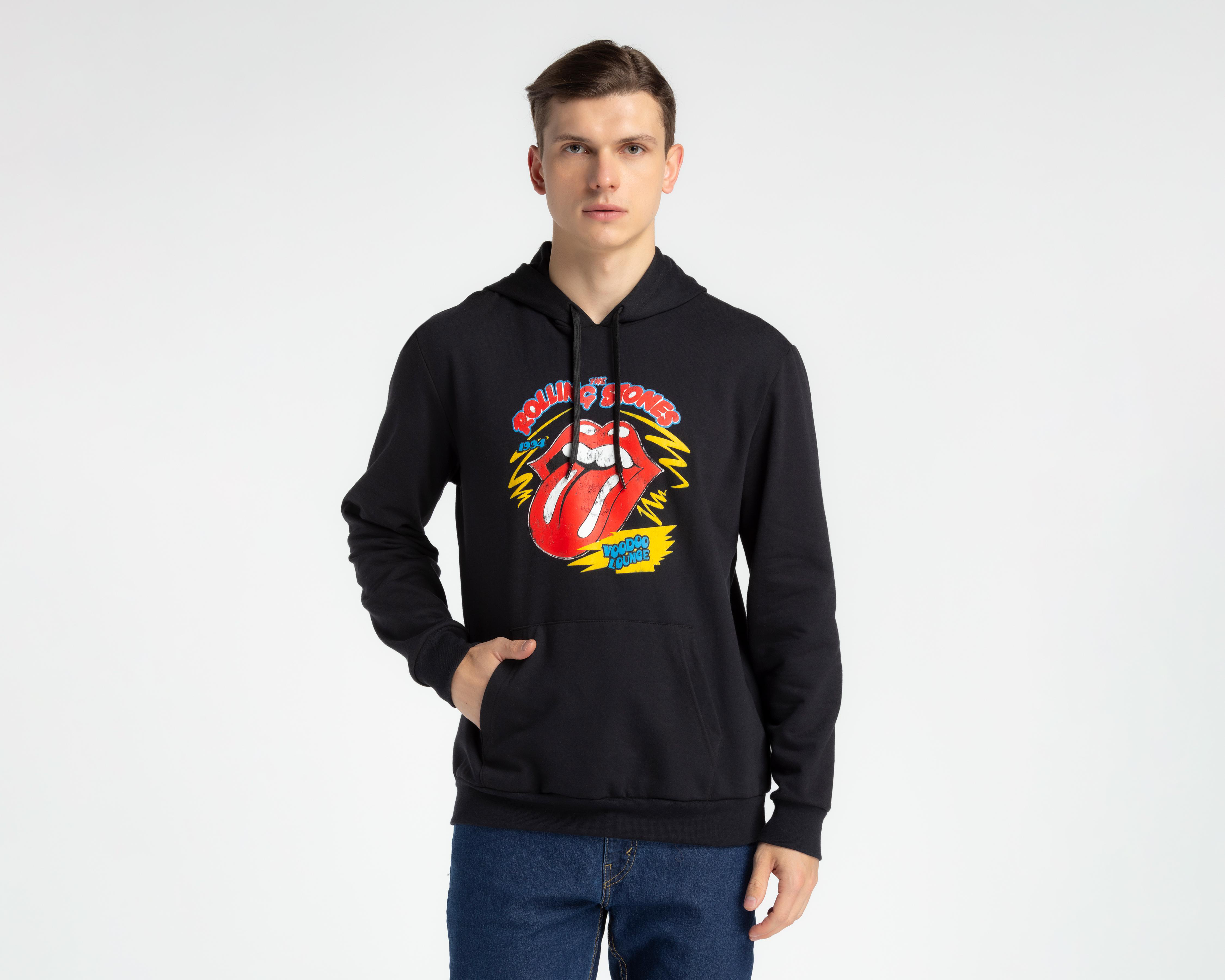 Foto 2 pulgar | Sudadera The Rolling Stones con Capucha