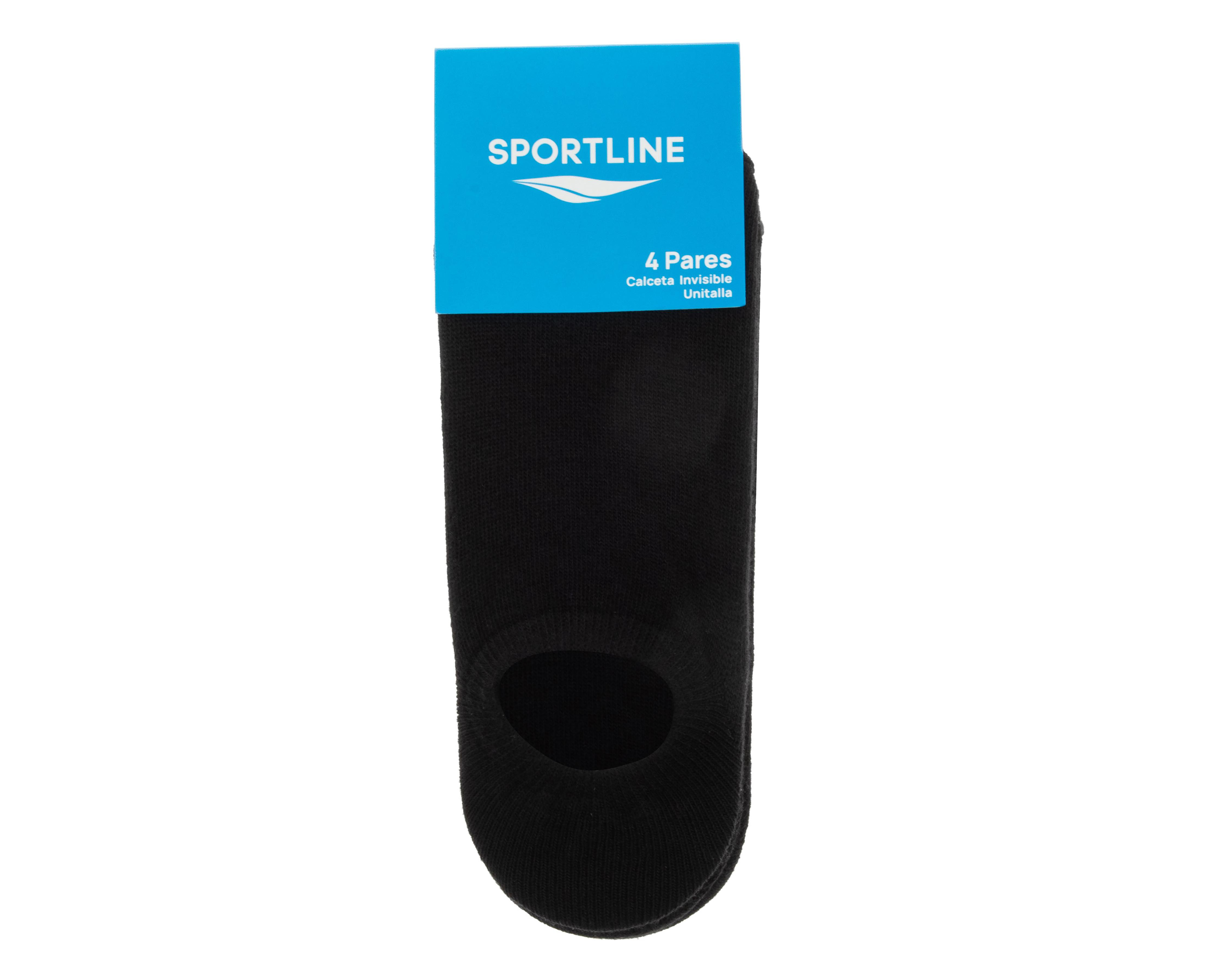 Foto 4 pulgar | Calcetas Invisibles Sportline para Hombre 4 Pares