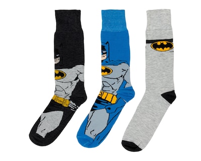 Foto 1 | Calcetas Largas Batman para Hombre 3 Pares